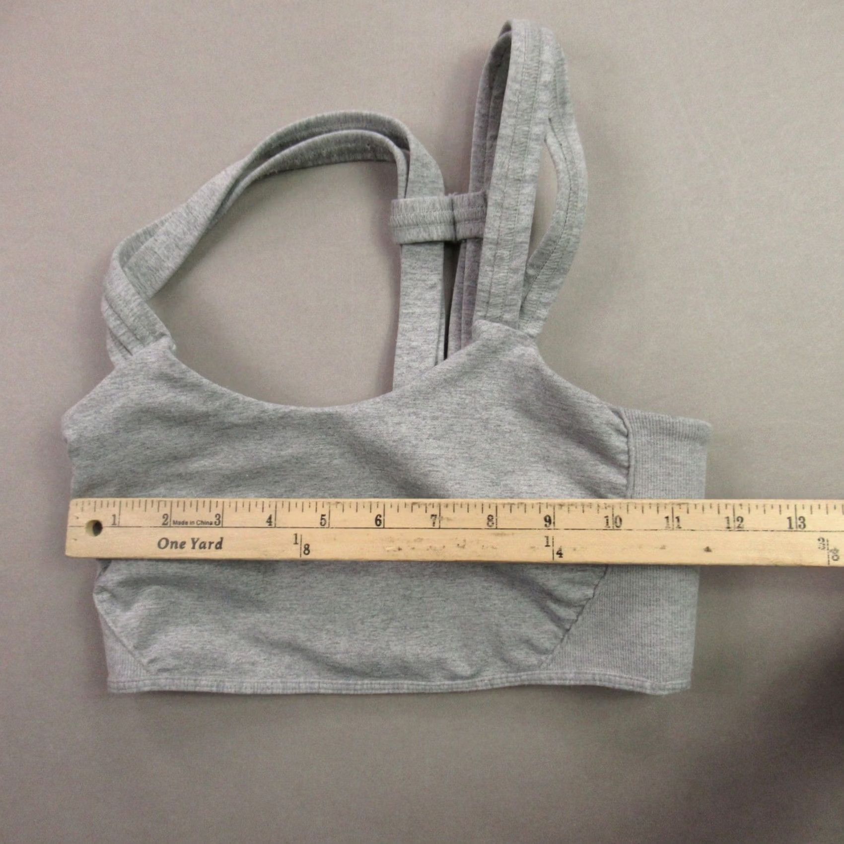 Vintage Women's Gray Activewear Top Crop Sports Bra Workout Yoga S Size S / US 4 / IT 40 - 5 Thumbnail