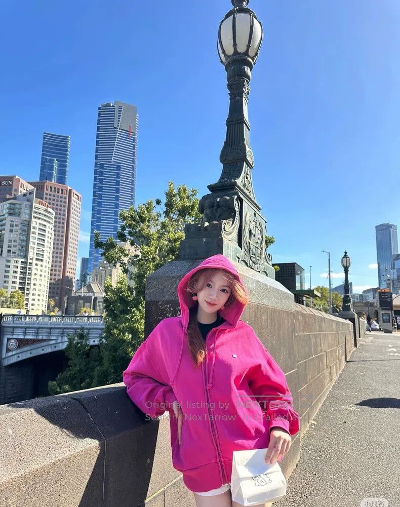Acne Studios Acne Studios Dragon fruit color hooded sweatshirt Size XXS / US 00 / IT 34 - 7 Thumbnail