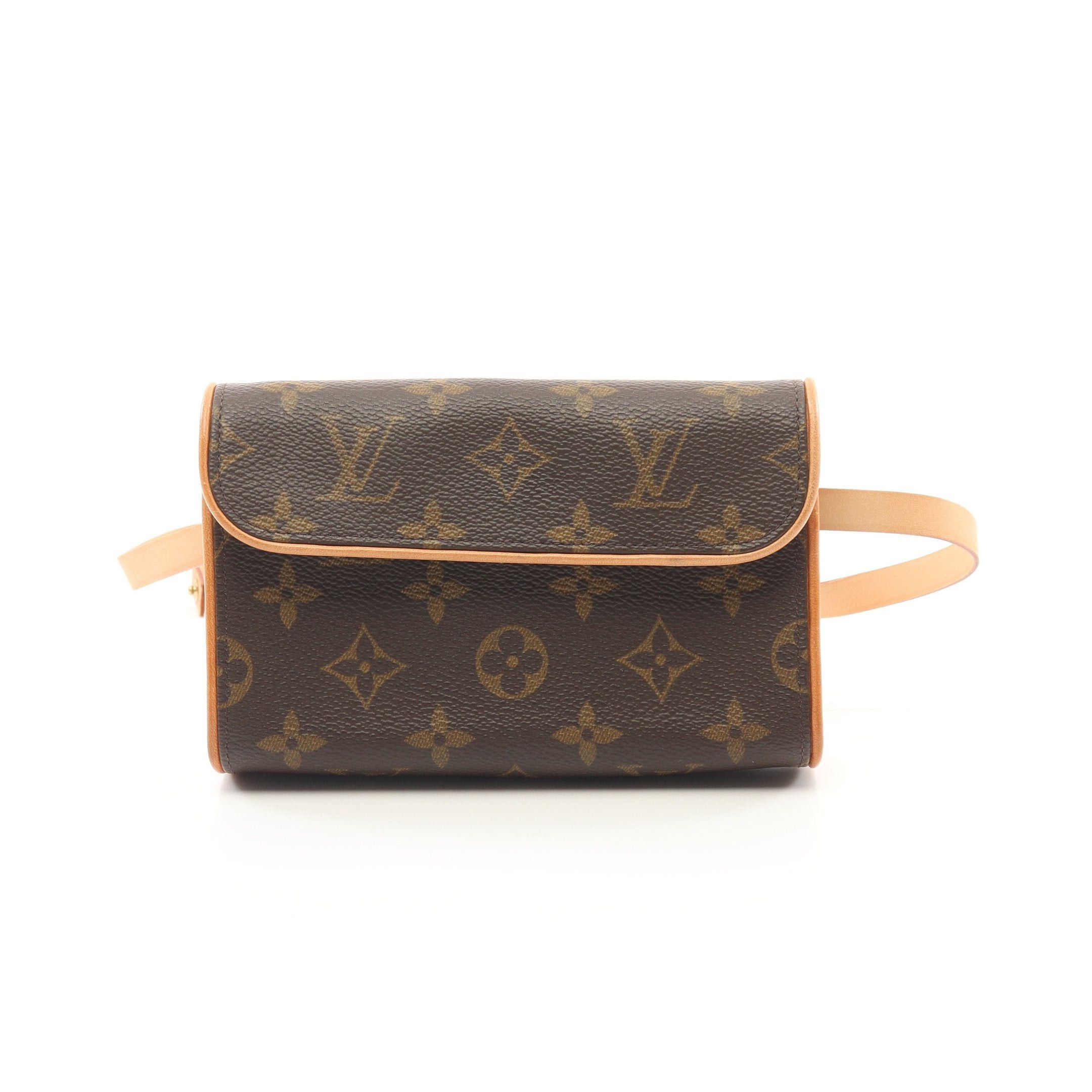 Louis Vuitton Louis Vuitton Pochette Florentine Monogram Body Bag Waist Leather Brown Size ONE SIZE - 1 Thumbnail