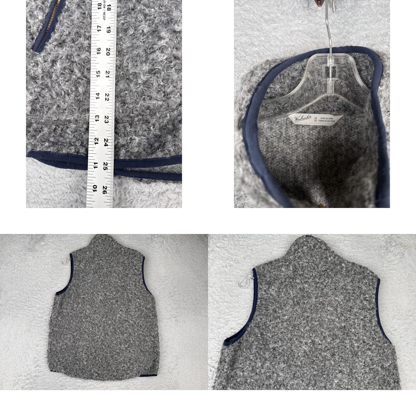 Vintage Woolrich Vest Womens Medium Gray Fleece Zip Front Pockets Outdoor Size M / US 6-8 / IT 42-44 - 9 Thumbnail