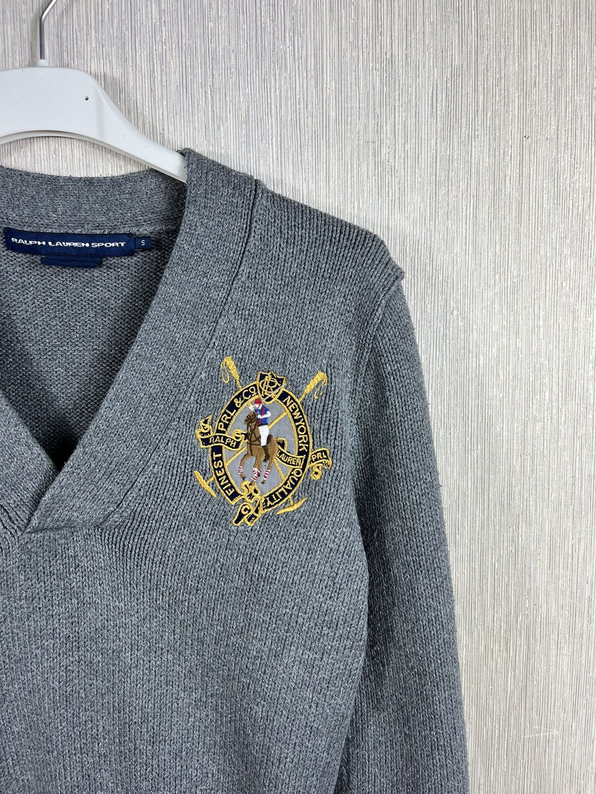 Polo Ralph Lauren × Ralph Lauren Sport × Vintage Vintage Polo Ralph Lauren sport big pony logo knit sweater Size S / US 4 / IT 40 - 3 Thumbnail