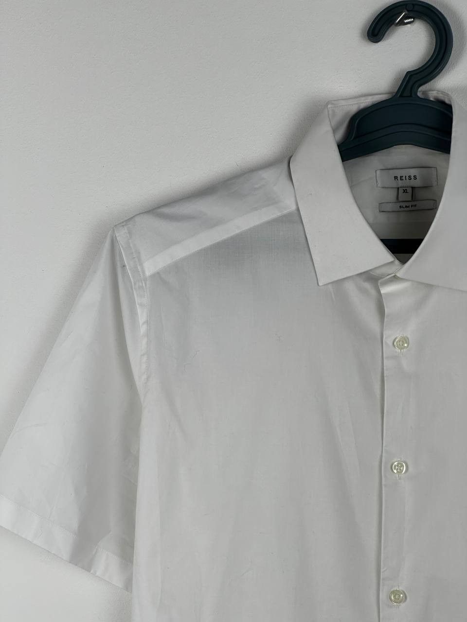 Reiss REISS Short Sleeve Men’s White Slim Shirt Size XL Size US XL / EU 56 / 4 - 4 Thumbnail