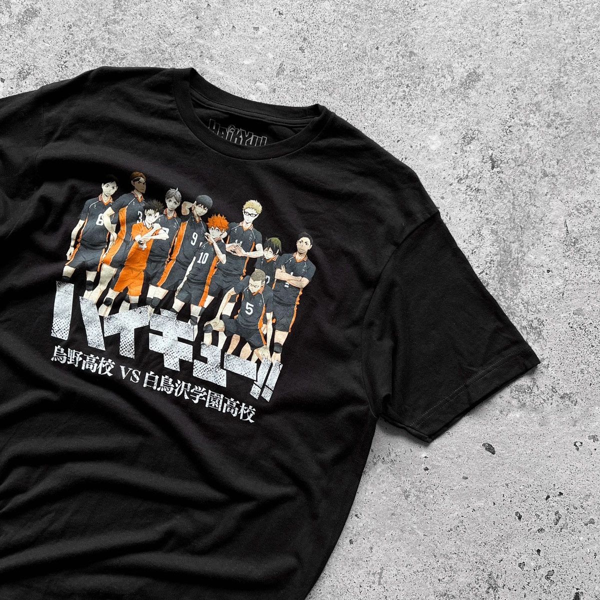 Anime × Designer Haikyu 3rd Season Anime Volleyball Mens Black SS T-Shirt Size US L / EU 52-54 / 3 - 2 Thumbnail