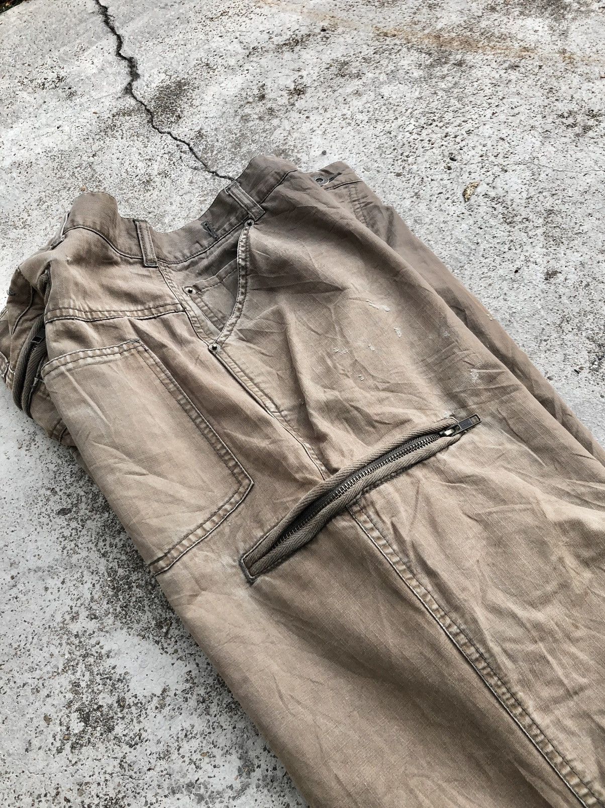 Japanese Brand SUN FADED BROWN CARGO PANT BY TWENTY WORKS Size US 34 / EU 50 - 11 Thumbnail