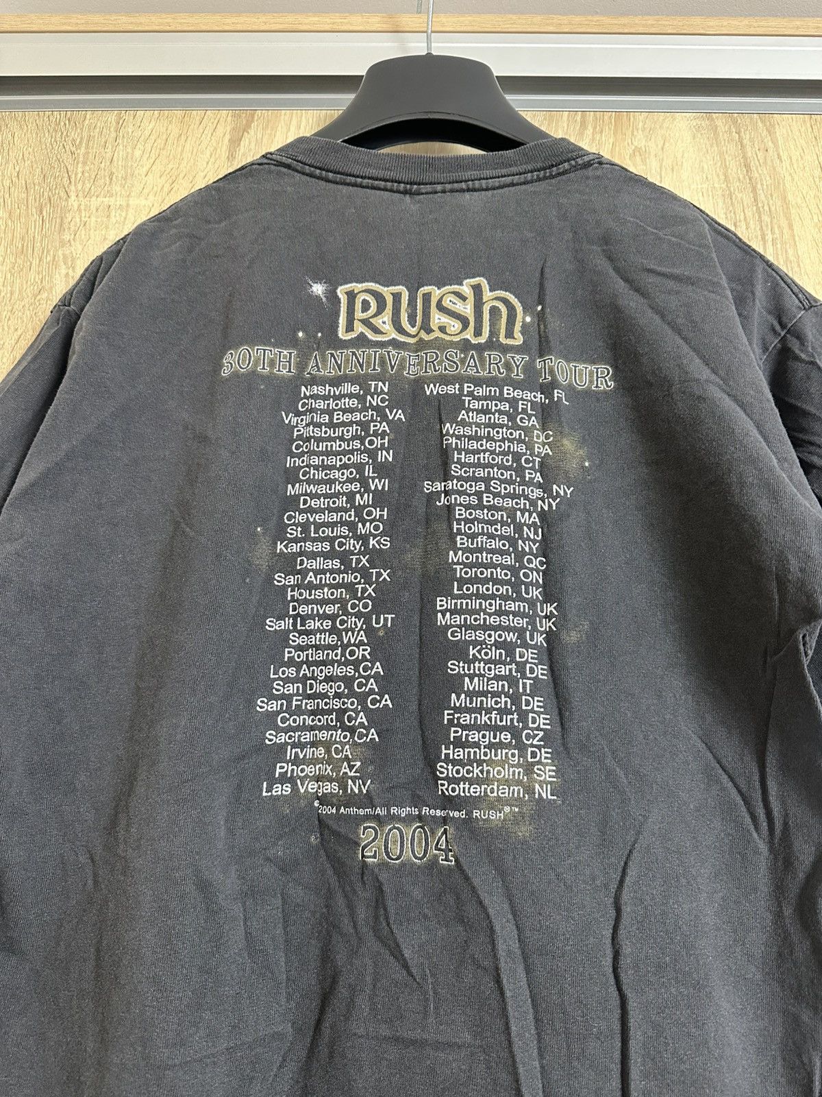Band Tees 🔥 Rush 2004 Tour Vintage Band Tee Rock Distressed Shirt Size US M / EU 48-50 / 2 - 4 Thumbnail