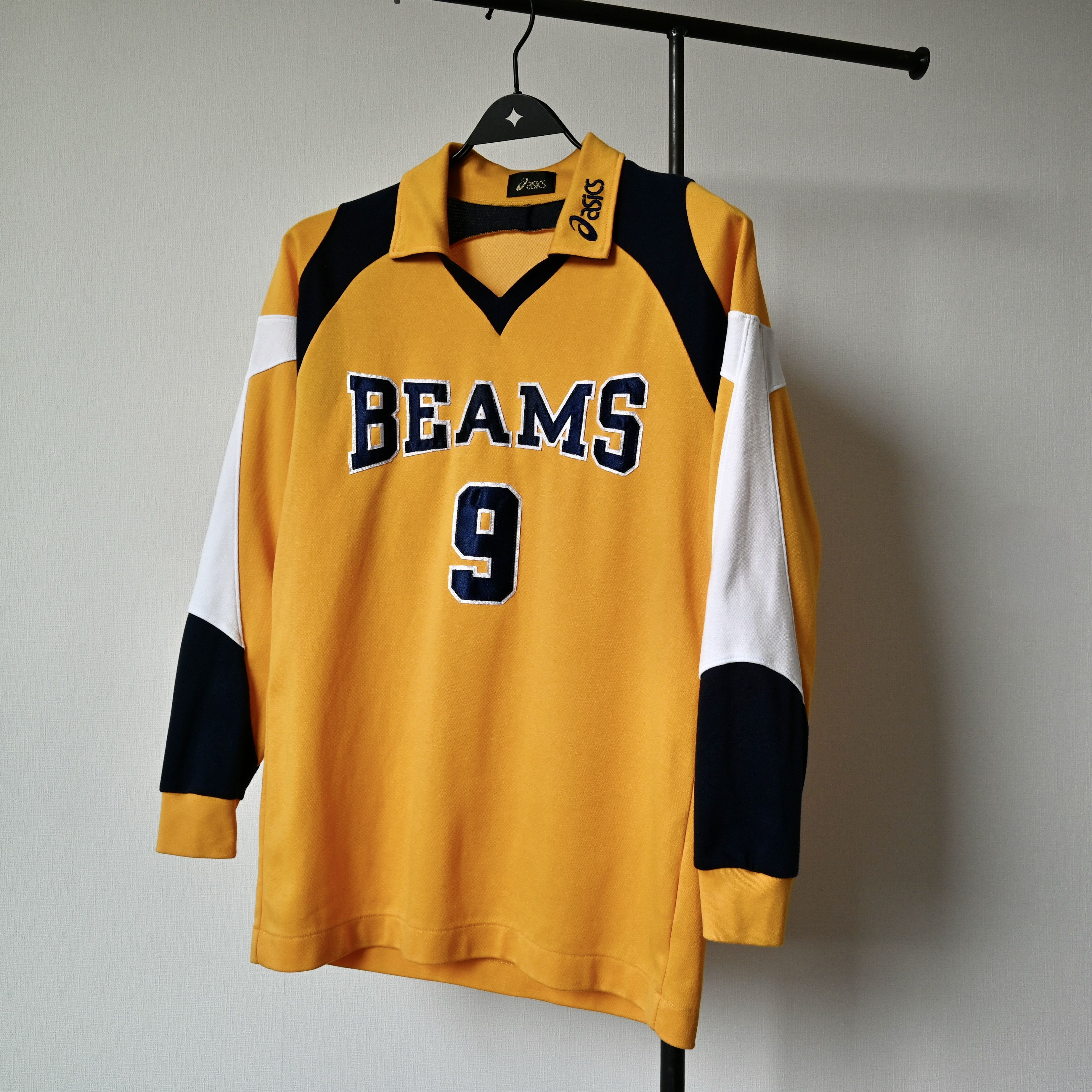 Asics VTG 1990s ASICS "BEAMS" logo succer jersey, made in Japan Size US M / EU 48-50 / 2 - 1 Thumbnail