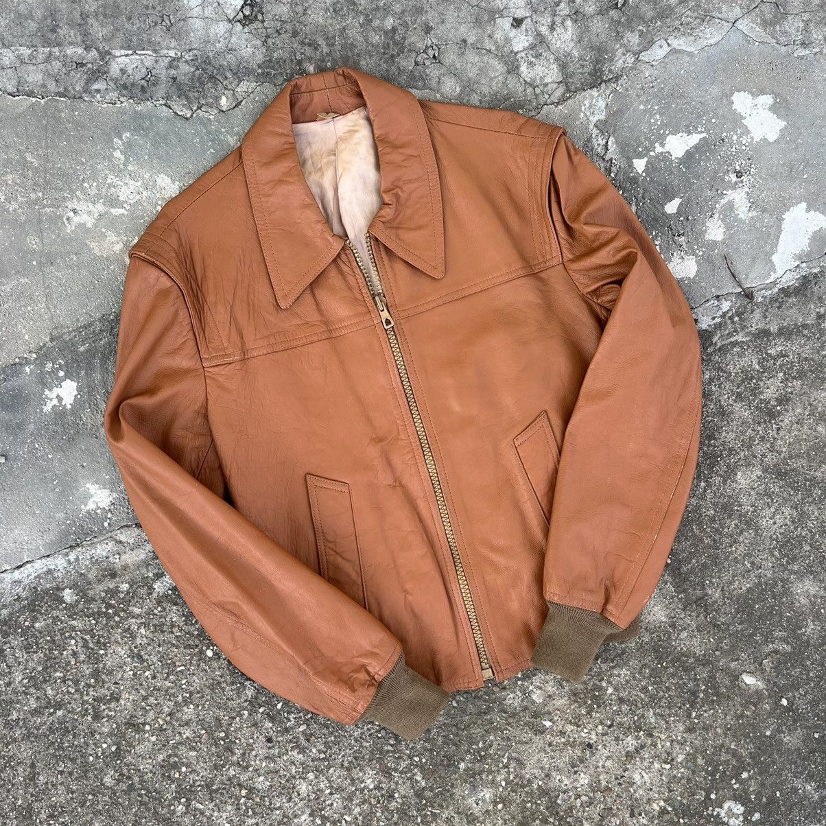 Leather × Vintage Vintage Genuine Real Leather Jacket High Quality Rock Punk Size US M / EU 48-50 / 2 - 2 Thumbnail