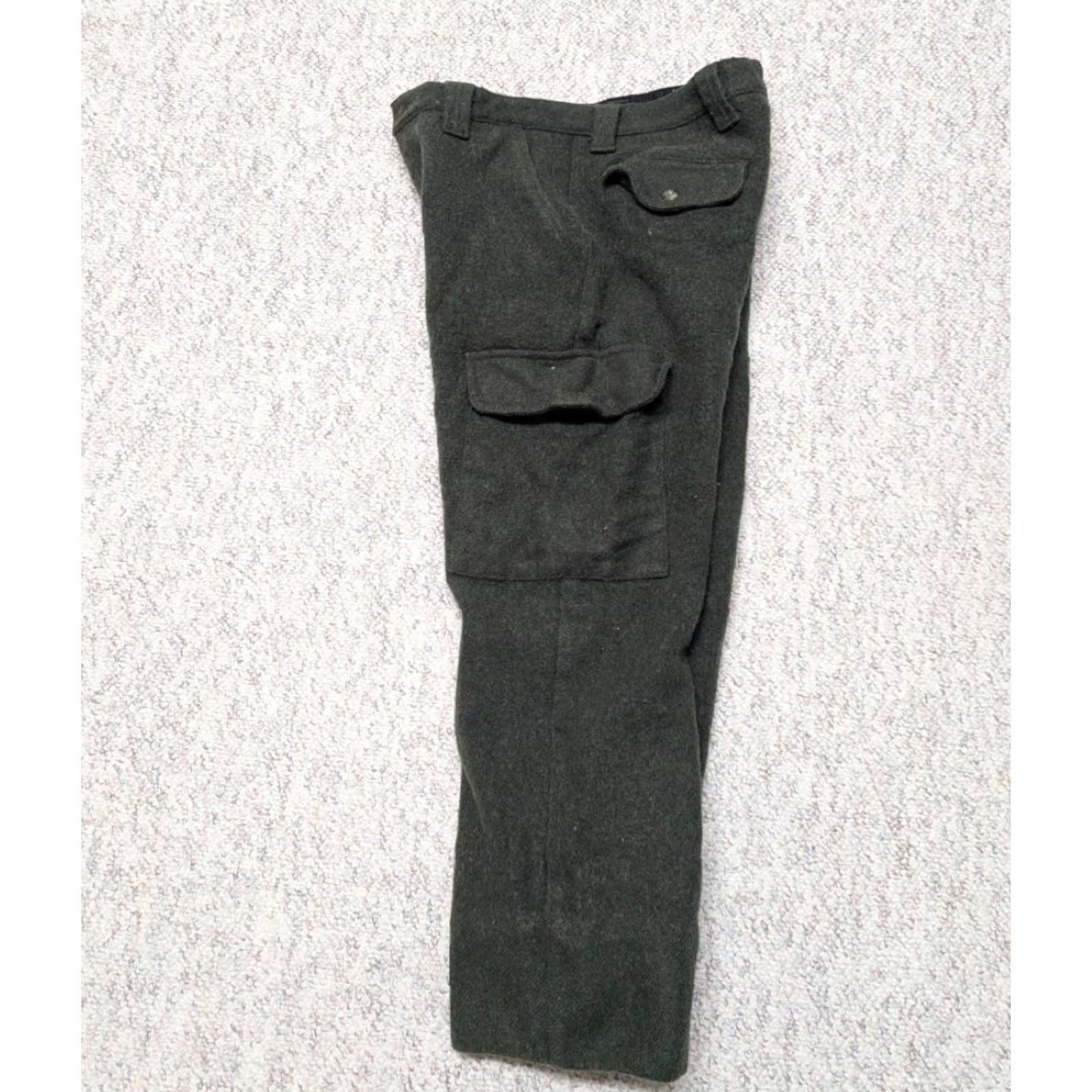 Vintage VINTAGE Cabela's hunting WOOL cargo pants 32x26 green Men Pants Wool Cargo Size US 32 / EU 48 - 6 Thumbnail