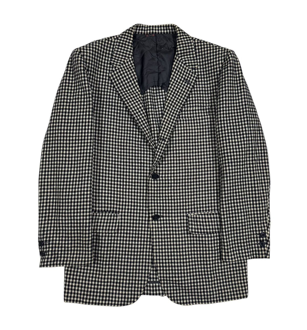 If Six Was Nine Vtg🔥Van Jac Checkedboard Blazers Coat Jacket Size 40S - 1 Thumbnail