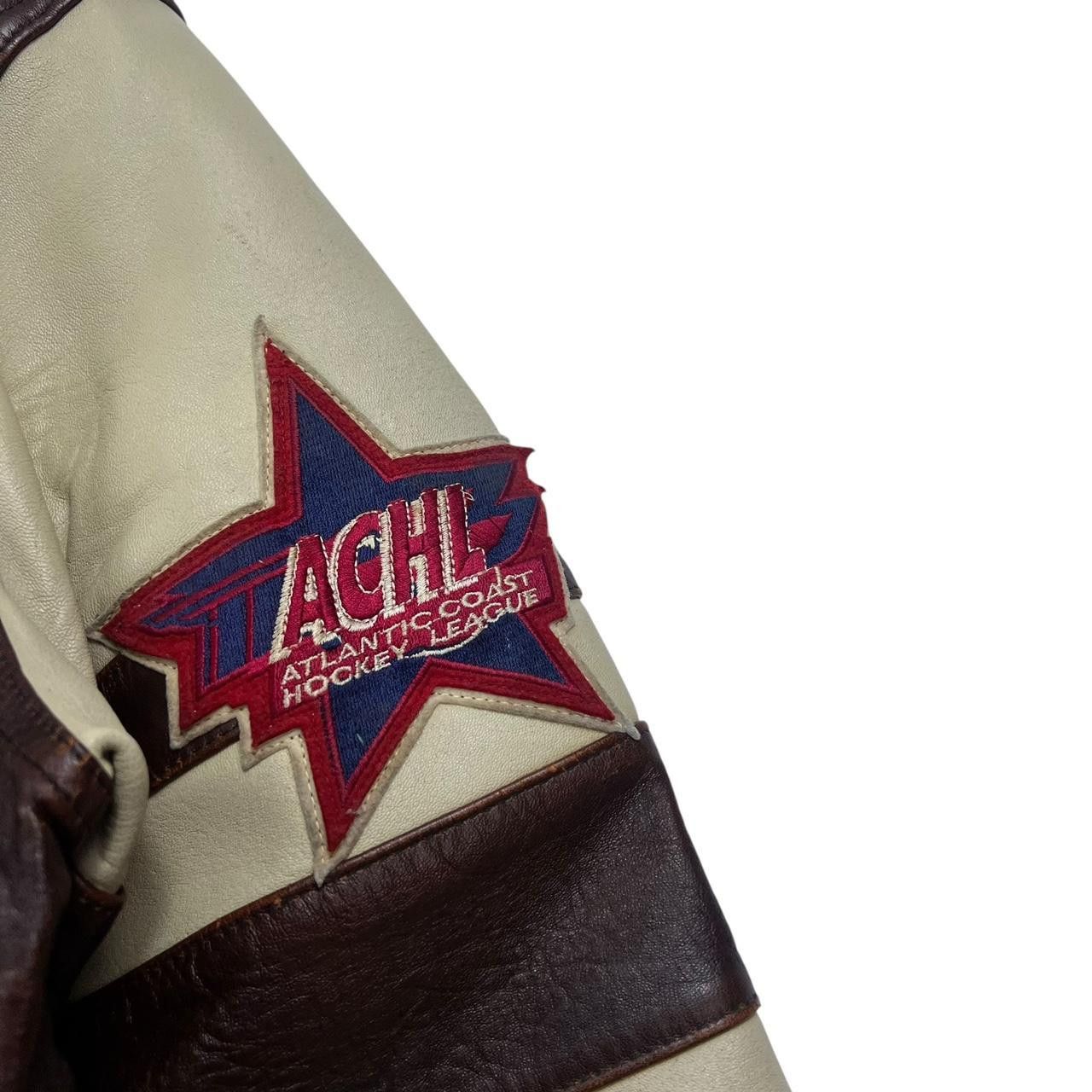 Avirex Vintage Avirex Hockey All Star Goalers Leather Jacket Small Size US S / EU 44-46 / 1 - 4 Thumbnail