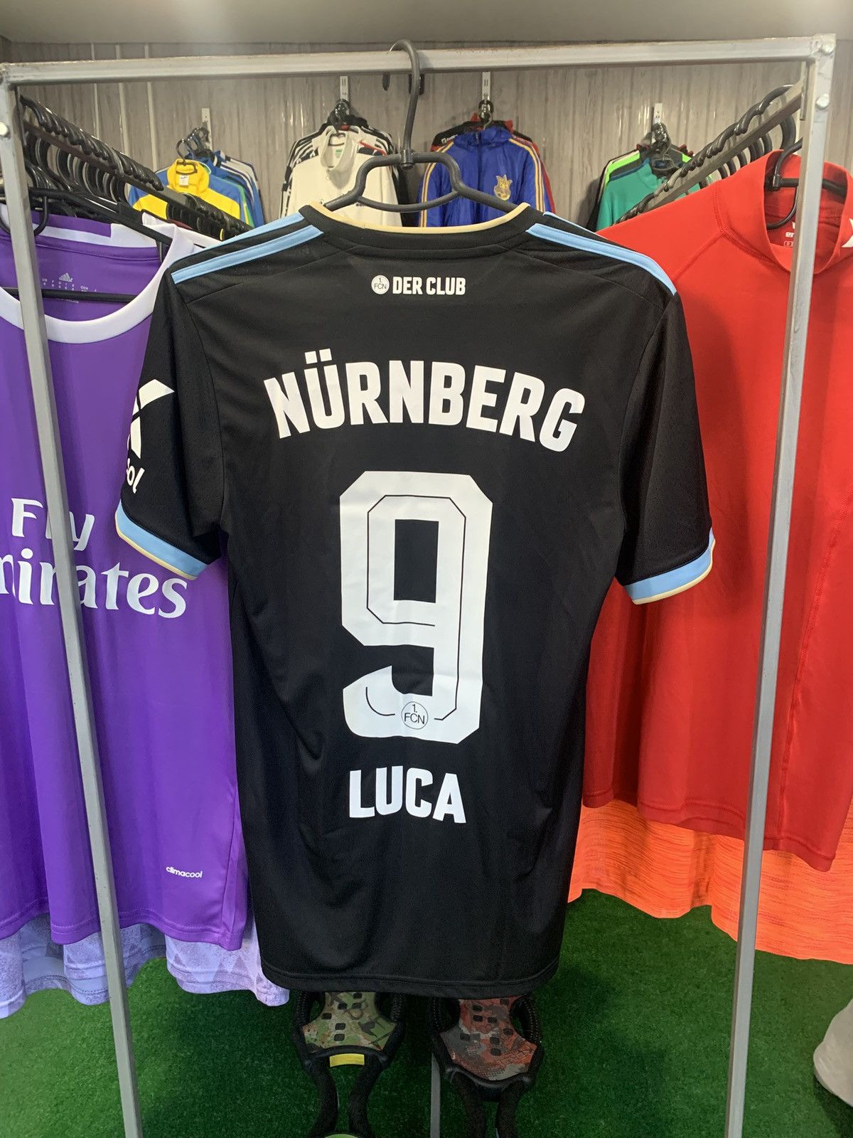 Adidas Nurnberg Jersey Third Black Adidas Mens Size S Luca 9 Size US S / EU 44-46 / 1 - 2 Thumbnail