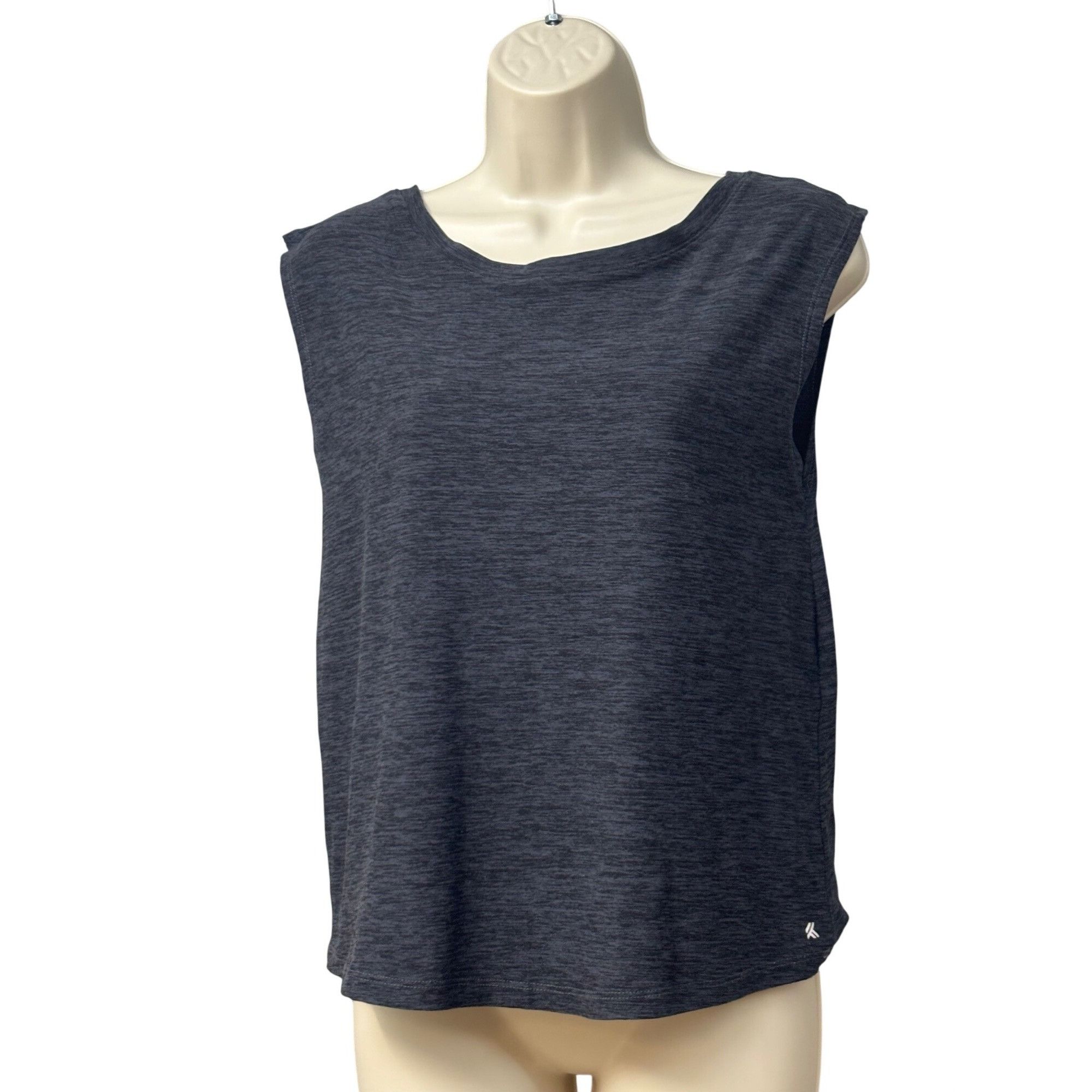 Kyodan Kyodan Women’s Ruched V-backline Activewear Tank Top,Spacedy Size S / US 4 / IT 40 - 2 Thumbnail
