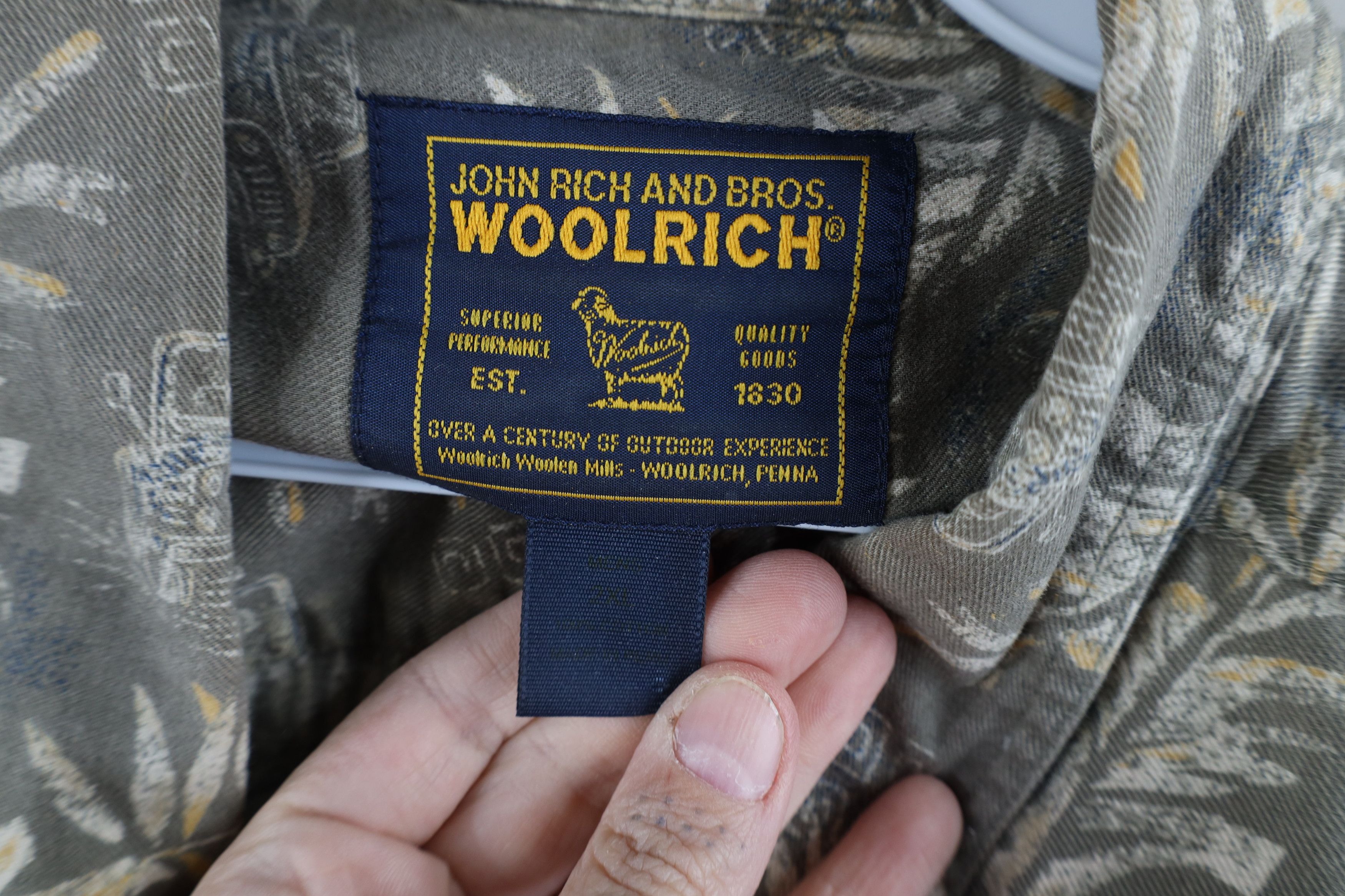 Vintage × Woolrich Woolen Mills Vintage 90s Woolrich All Over Print Hawaiian Button Shirt Size US XXL / EU 58 / 5 - 4 Thumbnail