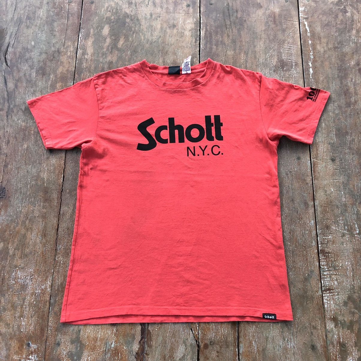Schott Vintage Schott Rare T Shirt Size US L / EU 52-54 / 3 - 2 Thumbnail