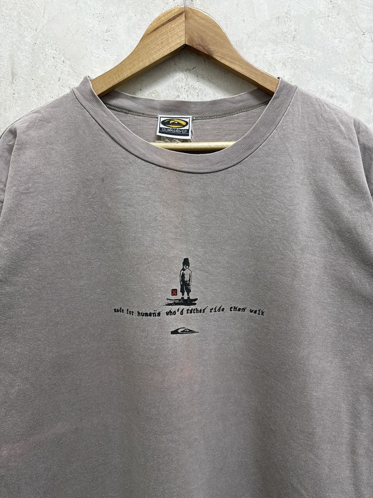 Quiksilver GRAIL! Distressed Vintage 90s Quiksilver Faded Tees Size US L / EU 52-54 / 3 - 4 Thumbnail