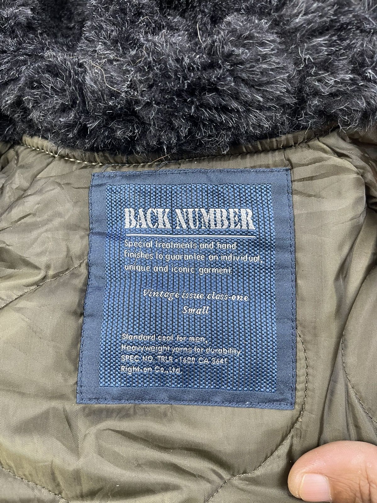 Japanese Brand Back Number Flying Bomber Snorkel Furry Hoodies Size US S / EU 44-46 / 1 - 14 Thumbnail