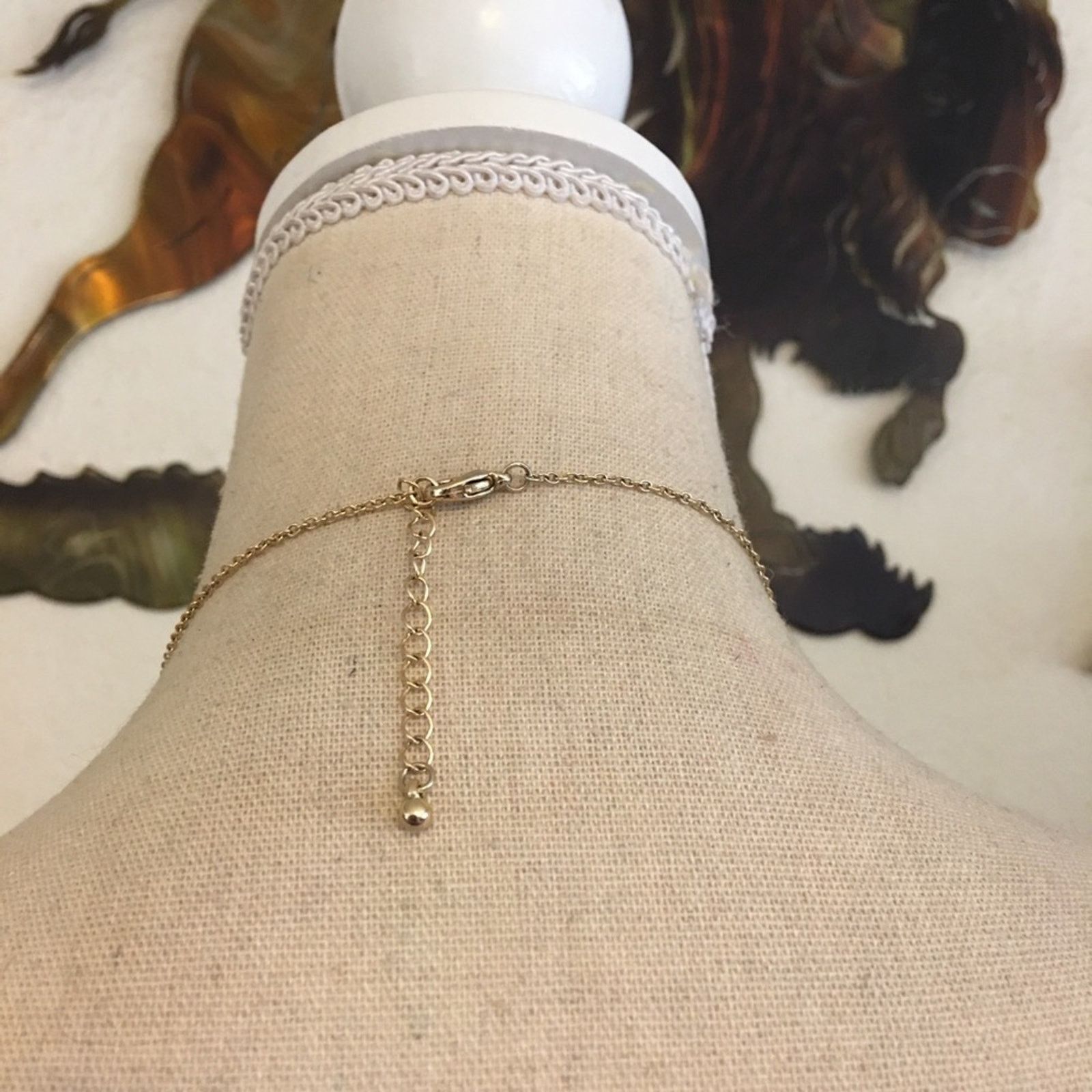 Vintage Vintage gold and silver tone triangle necklace Size ONE SIZE - 5 Thumbnail