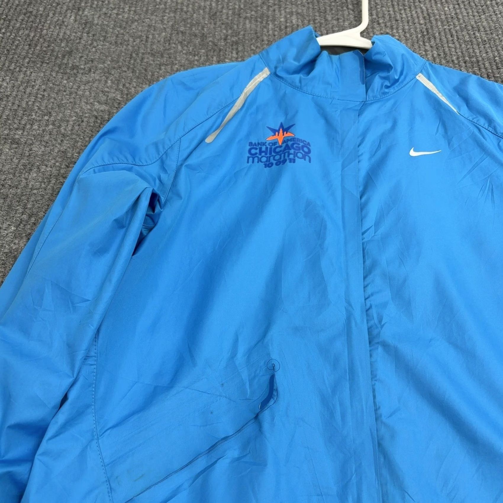 Nike Nike Chicago Marathon Jacket Women S Blue Storm-Fit Running Windbreaker Athletic Size S / US 4 / IT 40 - 4 Thumbnail