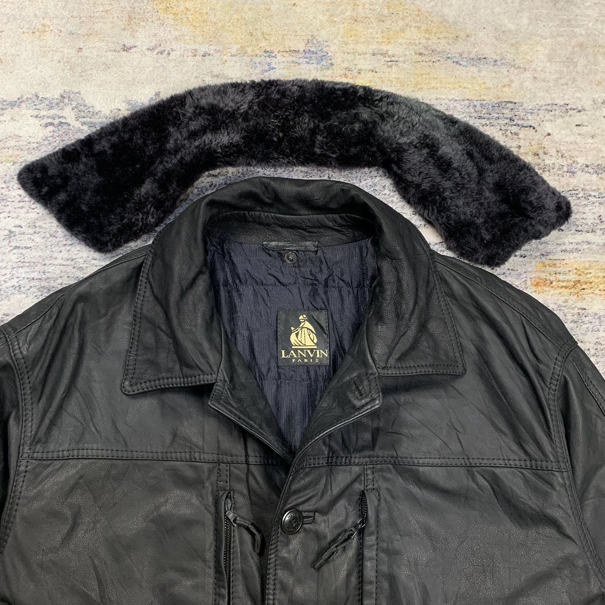 Lanvin Lanvin paris safari leather jacket Size US XL / EU 56 / 4 - 5 Thumbnail