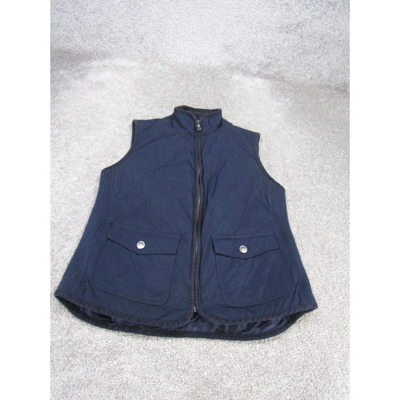 Talbots Talbots Vest Womens Small Blue Mock Neck Utility Outdoor Size S / US 4 / IT 40 - 2 Thumbnail