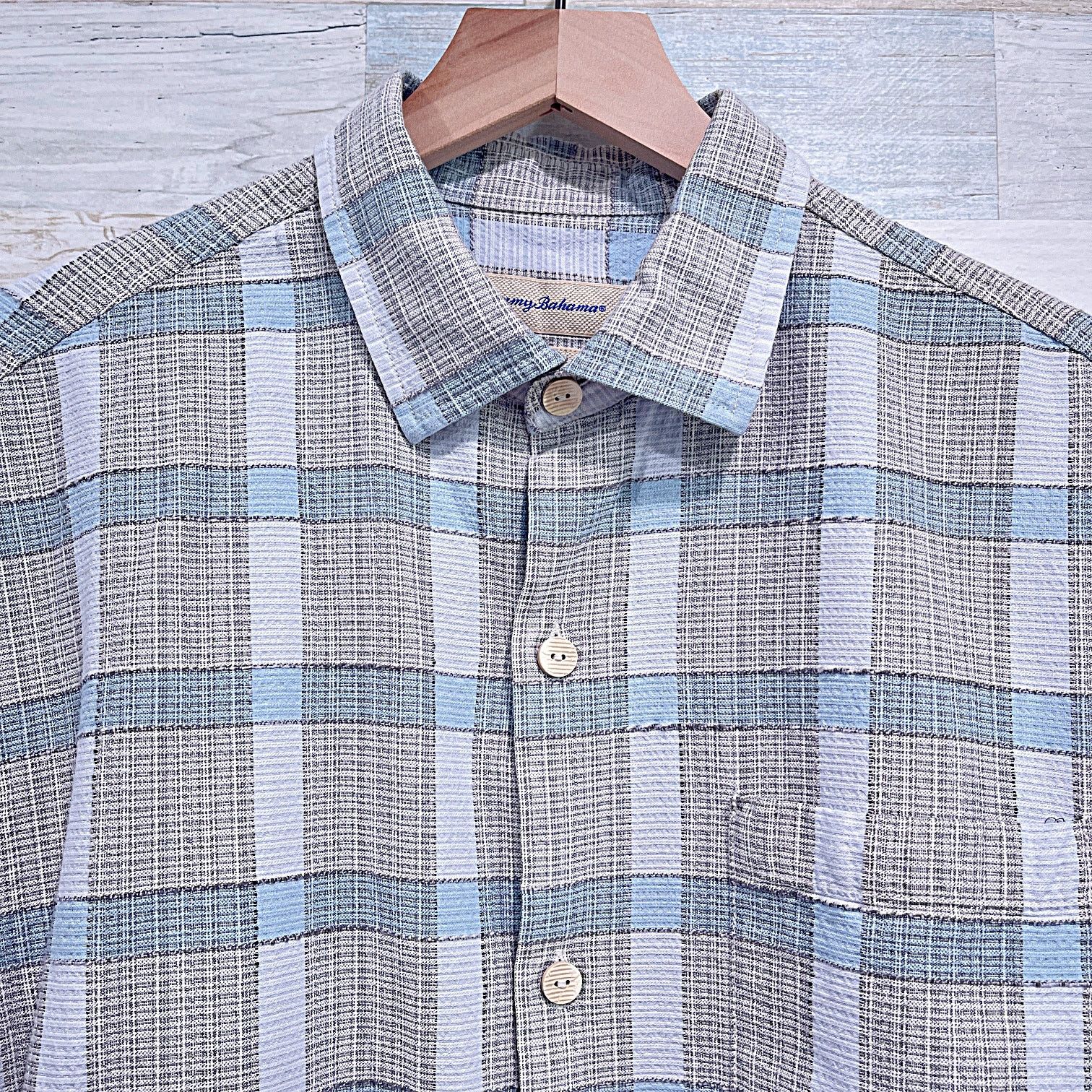 Tommy Bahama TOMMY BAHAMA Silk Hawaiian Plaid Camp Shirt Mens Medium Size US M / EU 48-50 / 2 - 3 Thumbnail
