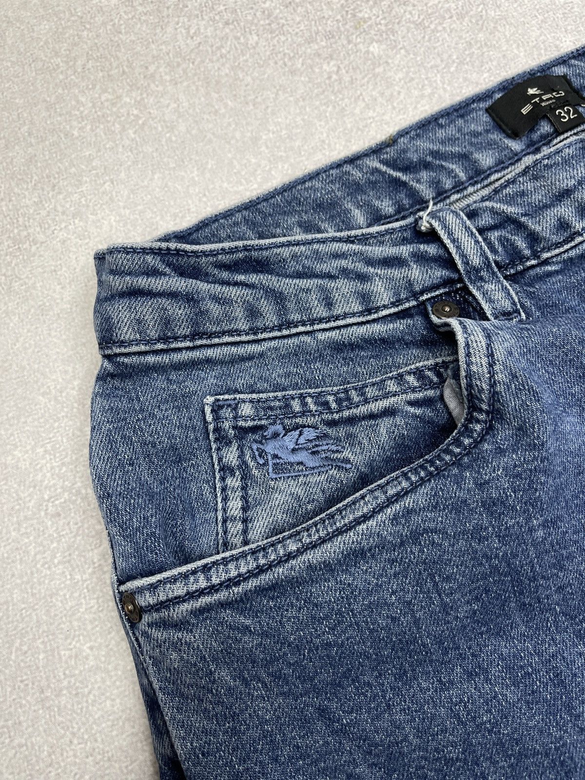Designer × Etro × Vintage Mens Etro Milano Denim Jeans Blue Italy Designer Size US 32 / EU 48 - 8 Thumbnail