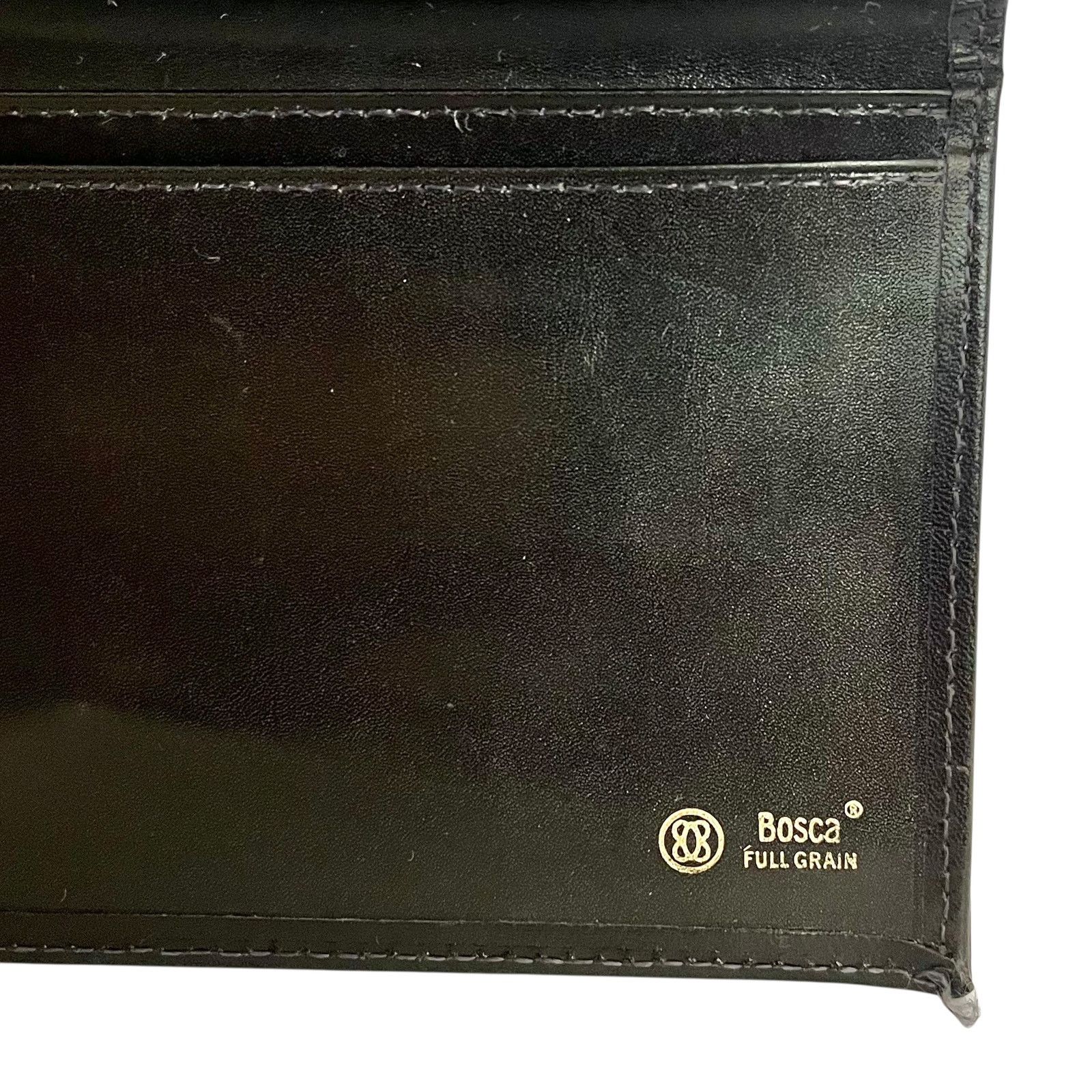 Bosca × Vintage Vintage Bosca Black Full Grain Leather Frame Clutch Wallet Size ONE SIZE - 4 Thumbnail