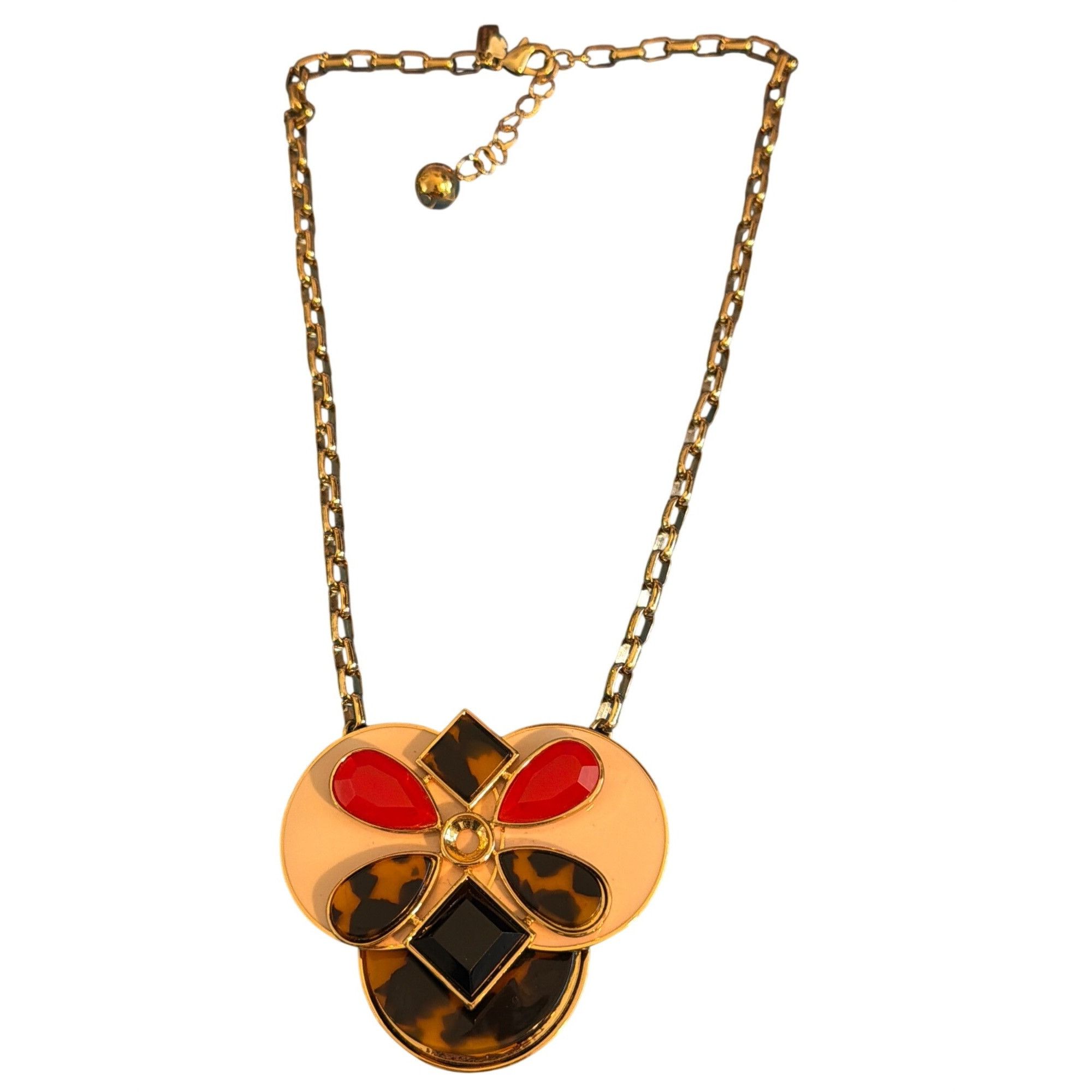 Kate Spade Kate Spade New York Garden Path Pansy Gold Tone Pendant Neck Size ONE SIZE - 1 Thumbnail