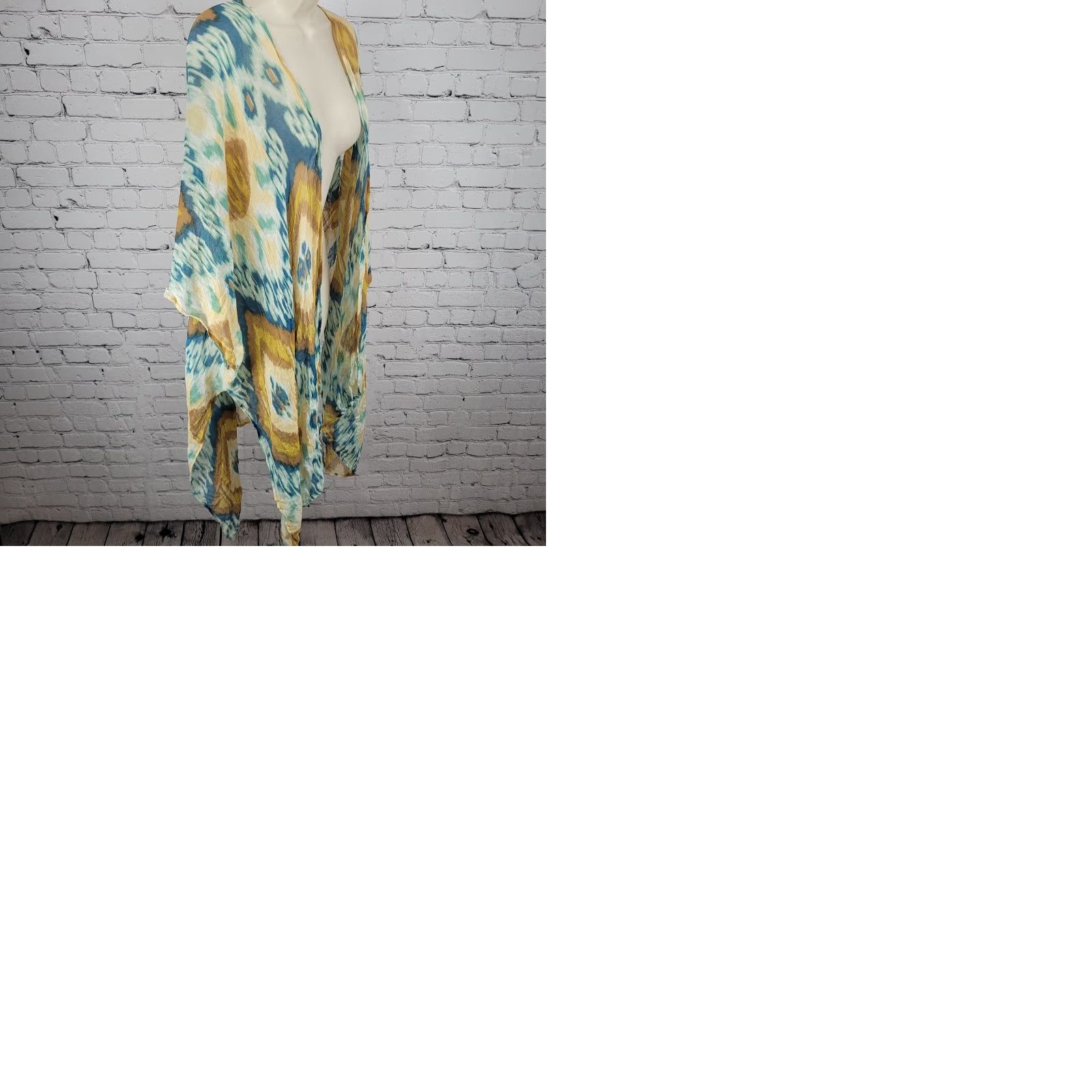 Free People Free People Cardigan By Bindya Multicolor Lightweight Gauzy Open Duster One Size Size ONE SIZE - 9 Thumbnail