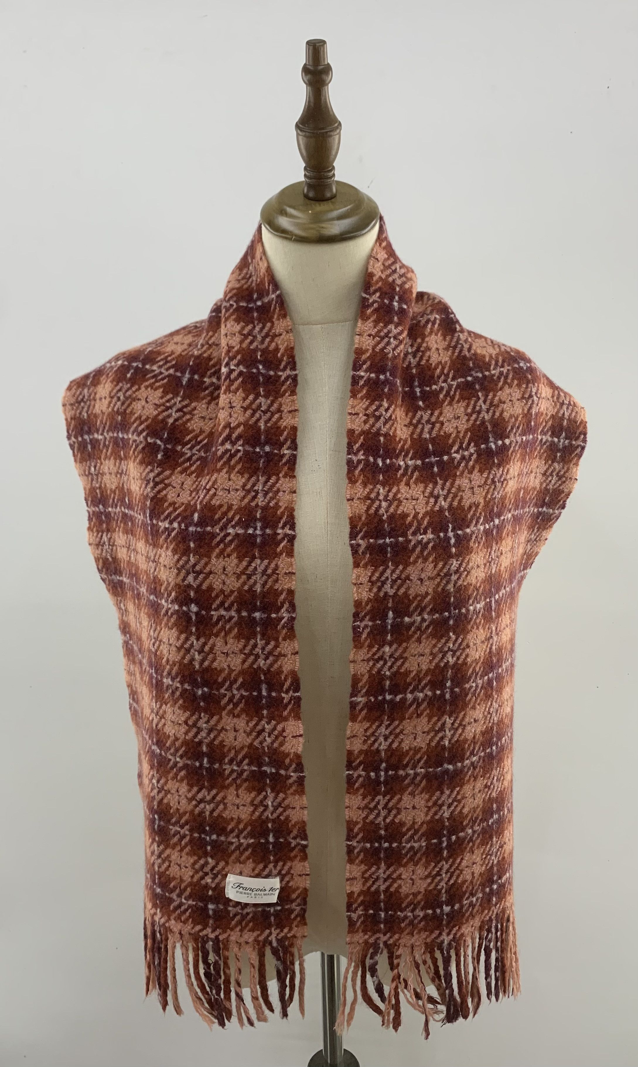 Pierre Balmain 80s Pierre Balmain Scarf Wool Muffler Neck Wrap BL2071 Size ONE SIZE - 1 Thumbnail