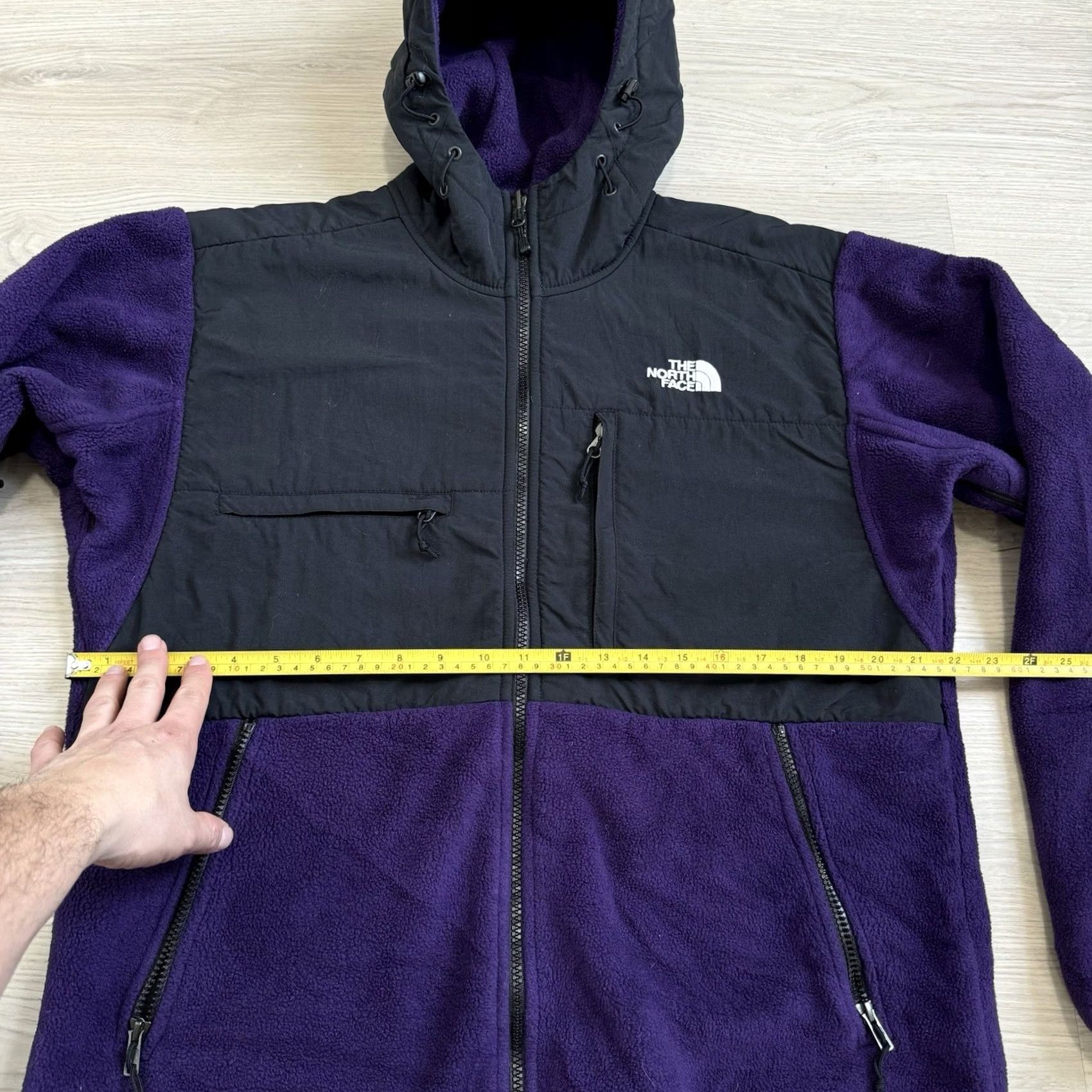 The North Face The North Face Jacket Mens Medium Purple Black Denali Fleece Full Zip Hooded Size US M / EU 48-50 / 2 - 6 Thumbnail