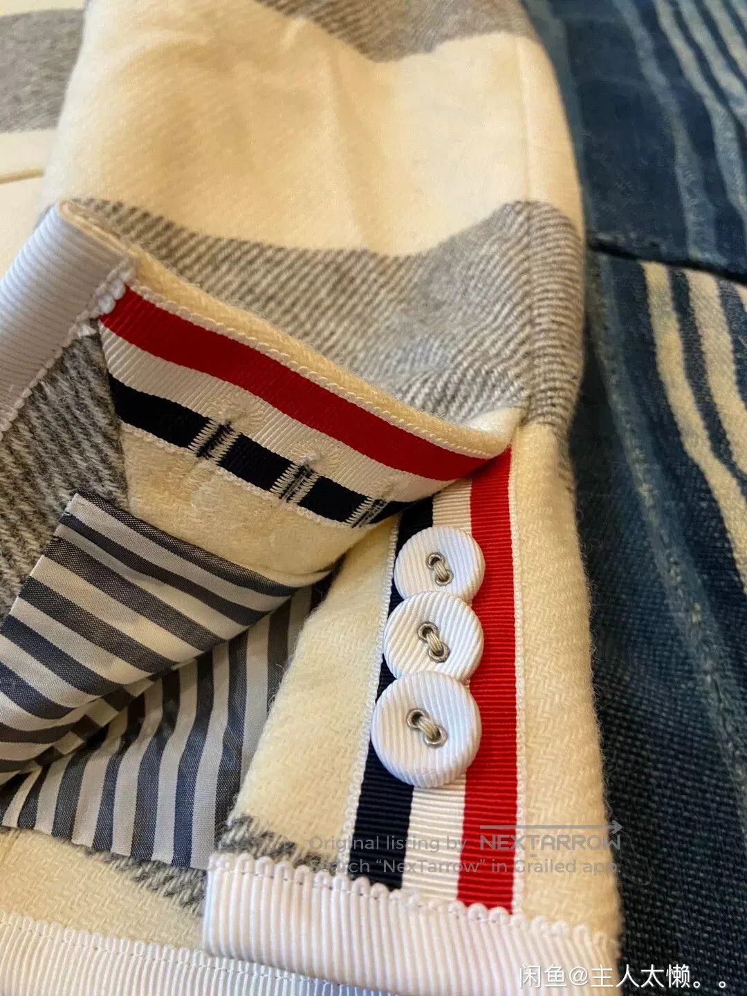 Thom Browne thom browne wool striped blazer with trim. Size US M / EU 48-50 / 2 - 3 Thumbnail