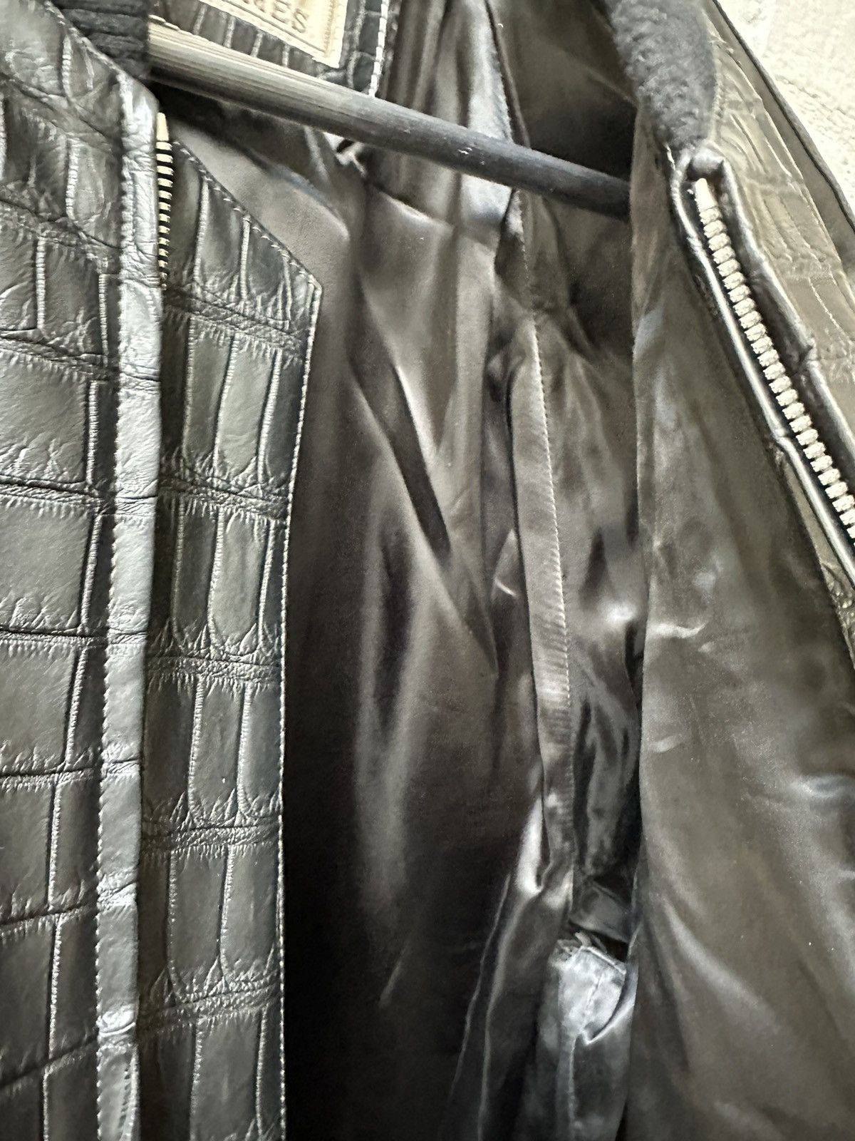 Hermes HERMES 1/1 BLACK CROC LEATHER JACKET 4GSeller Size US L / EU 52-54 / 3 - 8 Thumbnail