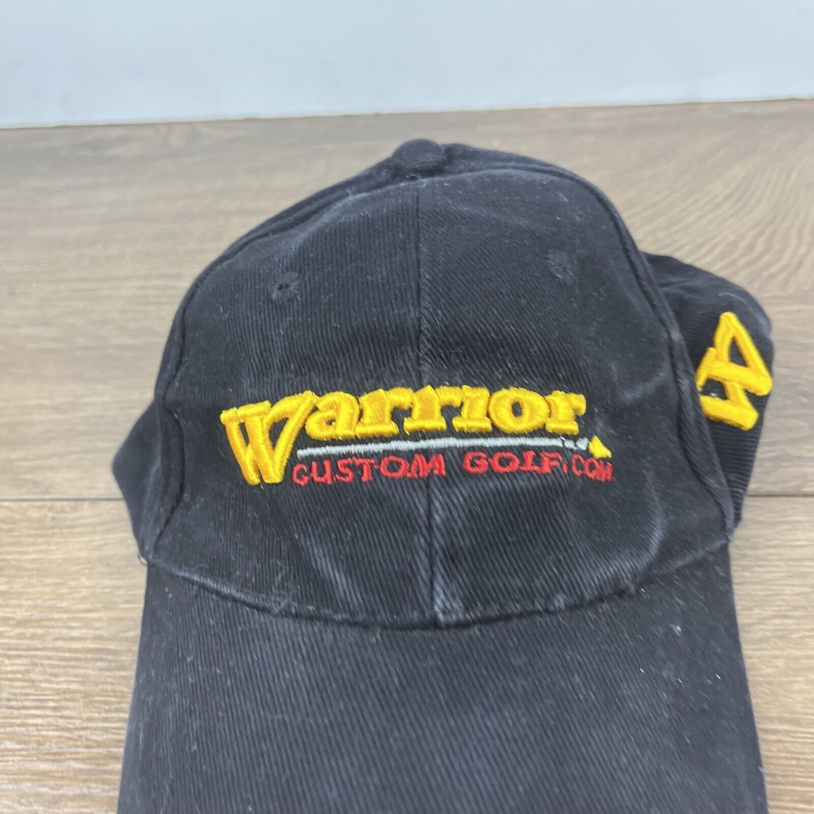 Other Warrior Custom Golf Hat Black Hat Adjustable Black Adult Siz Size ONE SIZE - 6 Thumbnail