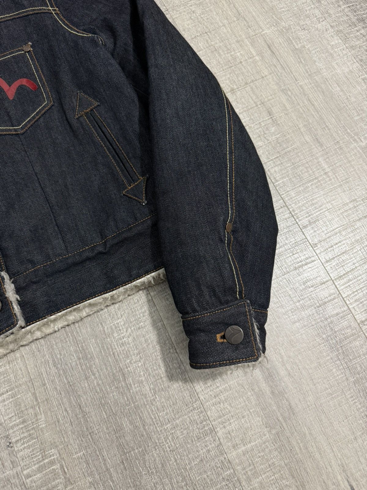 Evisu Evisu sherpa denim jacket Size L / US 10 / IT 46 - 5 Thumbnail