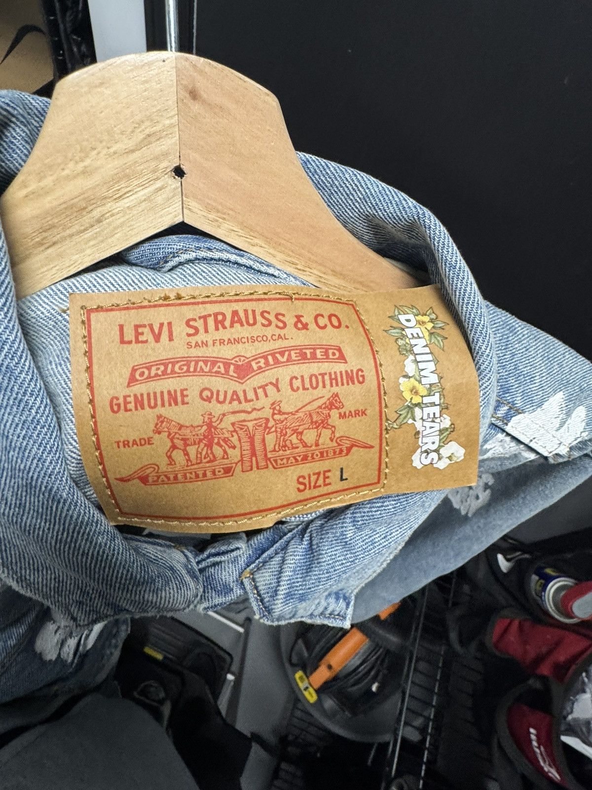 DENIM TEARS Denim Tears x Levi's Jacket Light Blue Size US L / EU 52-54 / 3 - 3 Thumbnail