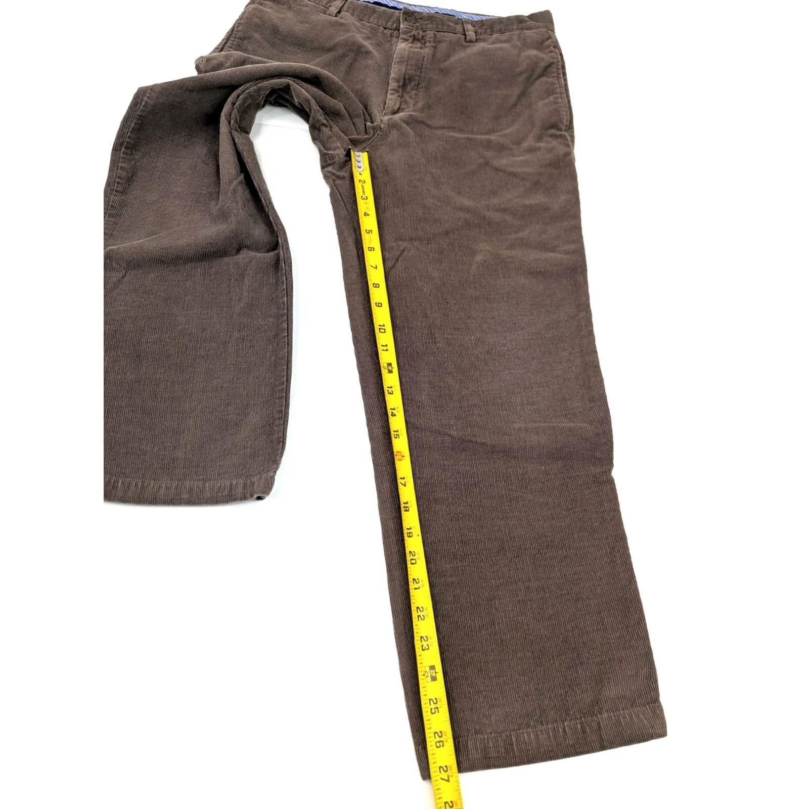 Club Room Club Room Brown Corduroy Straight Pants Men 34x29 Cotton 34 Waist Inseam 27 Straight Leg Casual Workwear Glasses? Size US 34 / EU 50 - 3 Thumbnail