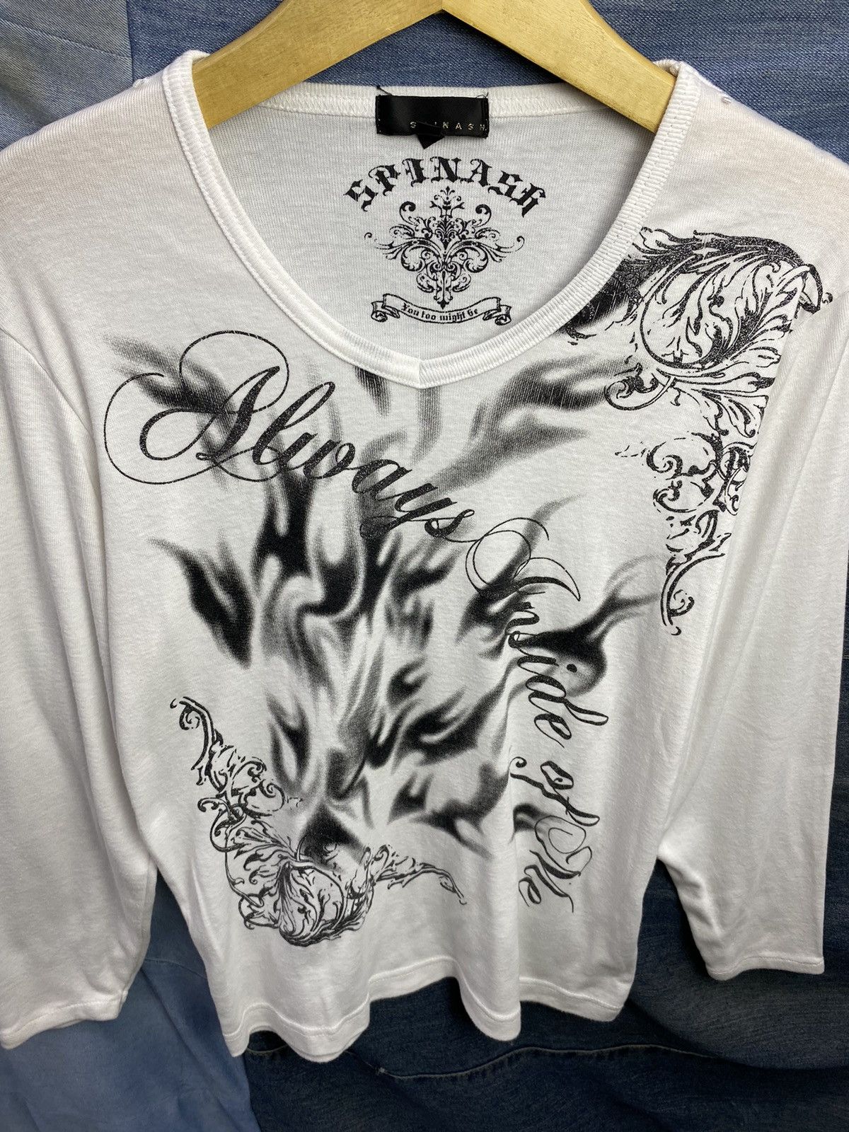 Japanese Brand japanese spinash poem unfefined longsleeve Size US M / EU 48-50 / 2 - 4 Thumbnail