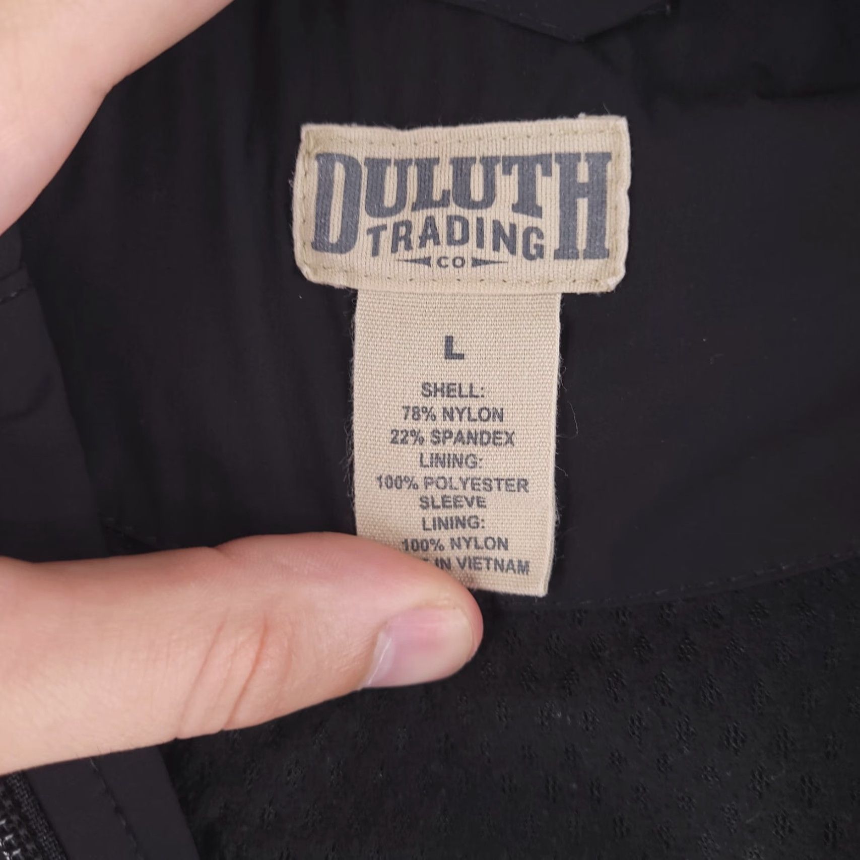 Vintage Duluth Jacket Womens Large Black Lightweight Gust-Off Mid-Length Zip Hooded Pockets Full Zip Basic Jacket Casual Travel Workwear Size L / US 10 / IT 46 - 5 Thumbnail