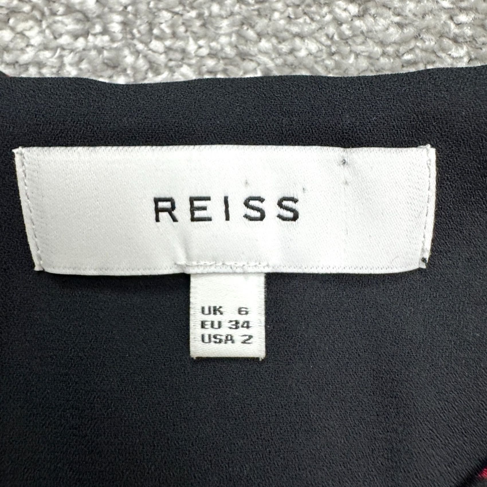 Reiss Reiss Anna Flutter Sleeve Flounce Mini Dress Womens 2 Multicolor Geometric Ruffle Shirt not applicable Size XS / US 0-2 / IT 36-38 - 5 Thumbnail