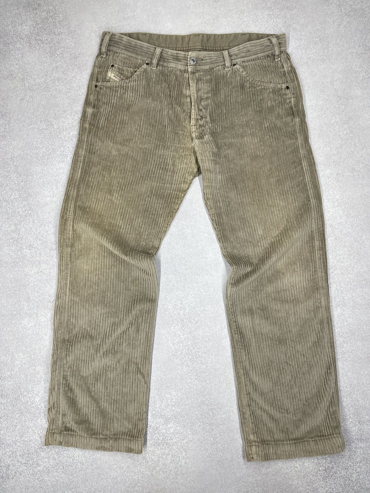 Diesel Vintage Diesel Corduroy Pants Beige Y2K Size US 34 / EU 50 - 6 Thumbnail