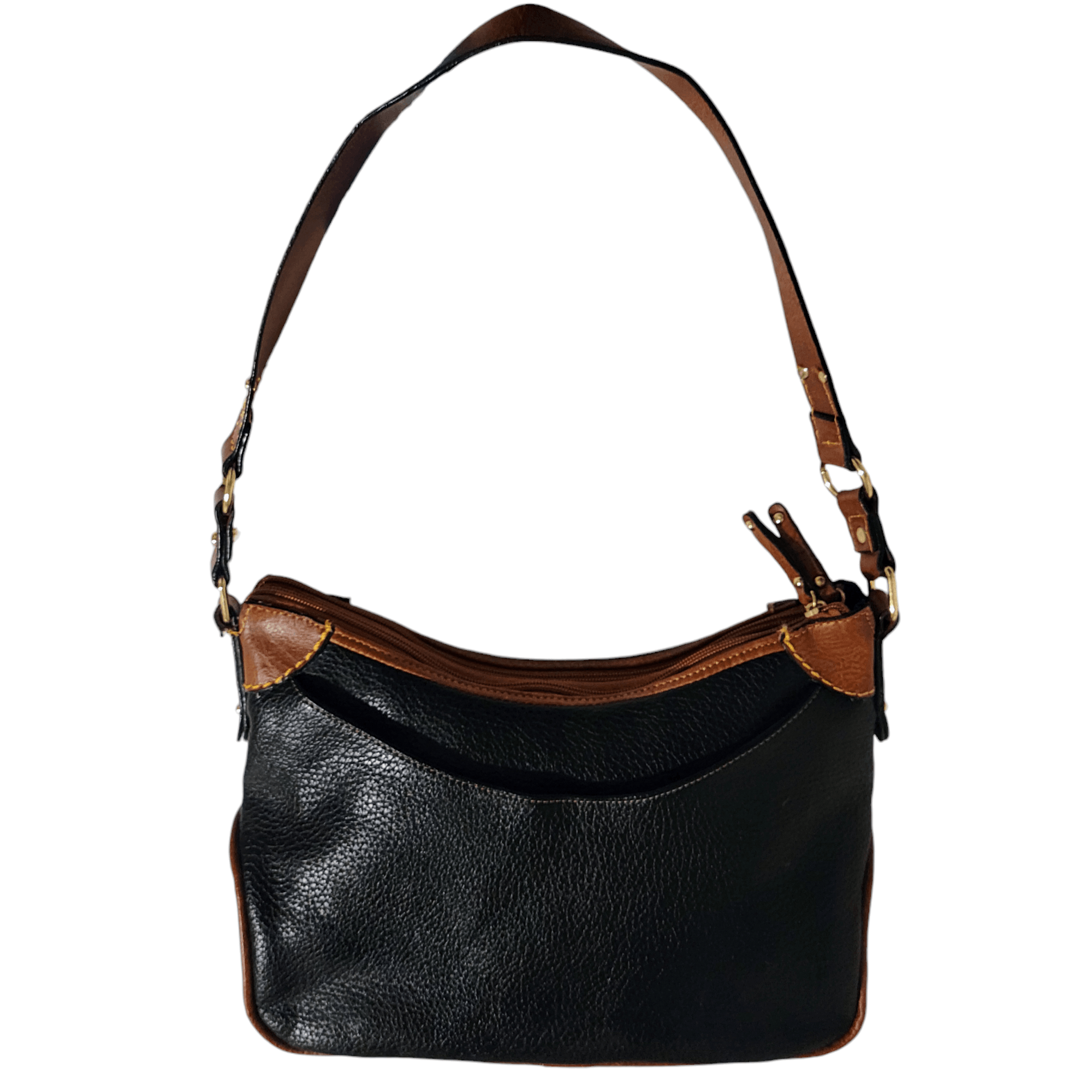 Boc B.O.C. Oakfield Hobo Black & Tan Faux Leather Shoulder Bag Size ONE SIZE - 7 Thumbnail