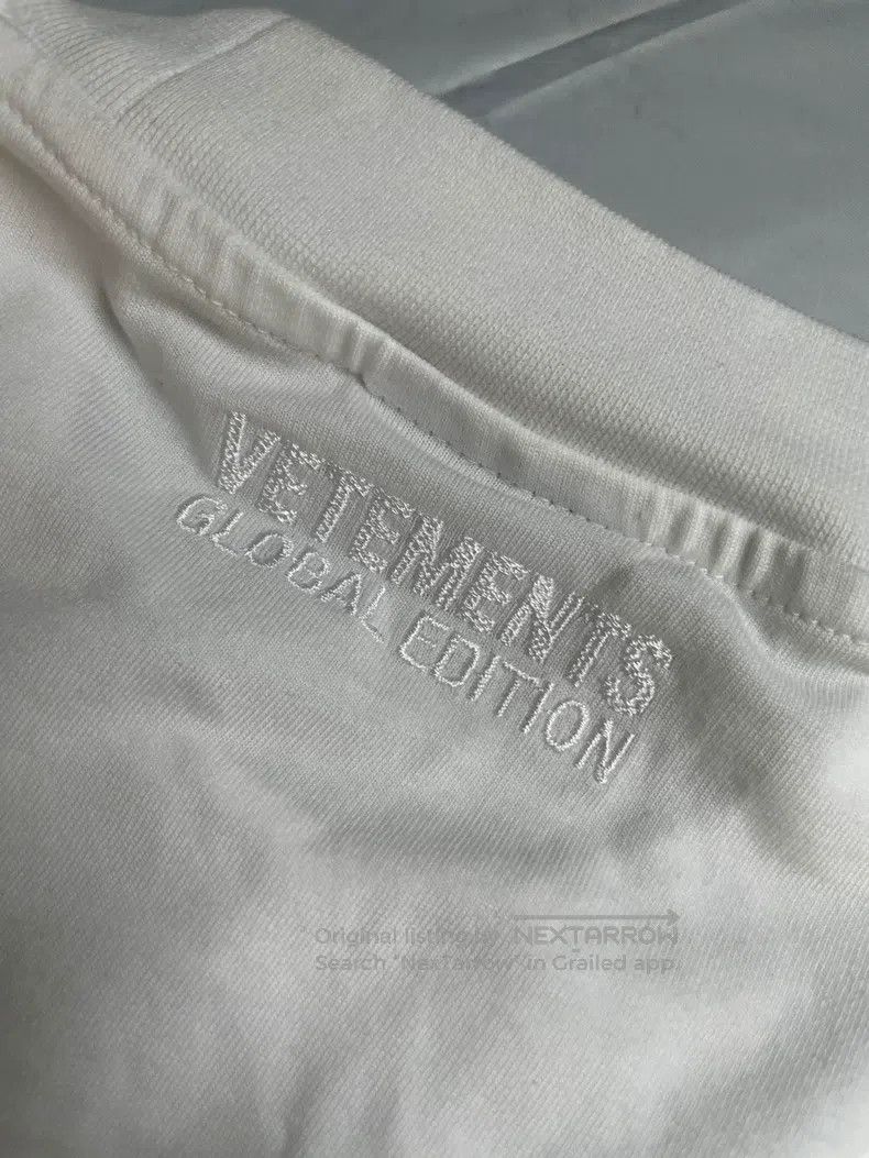 Vetements Vetements Letter Print Short Sleeve White T-Shirt Size US XS / EU 42 / 0 - 4 Thumbnail