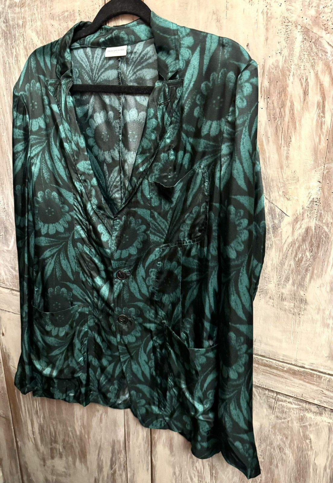 Dries Van Noten dries van noten runway printed blazer jacket 46 Size 46S - 11 Thumbnail