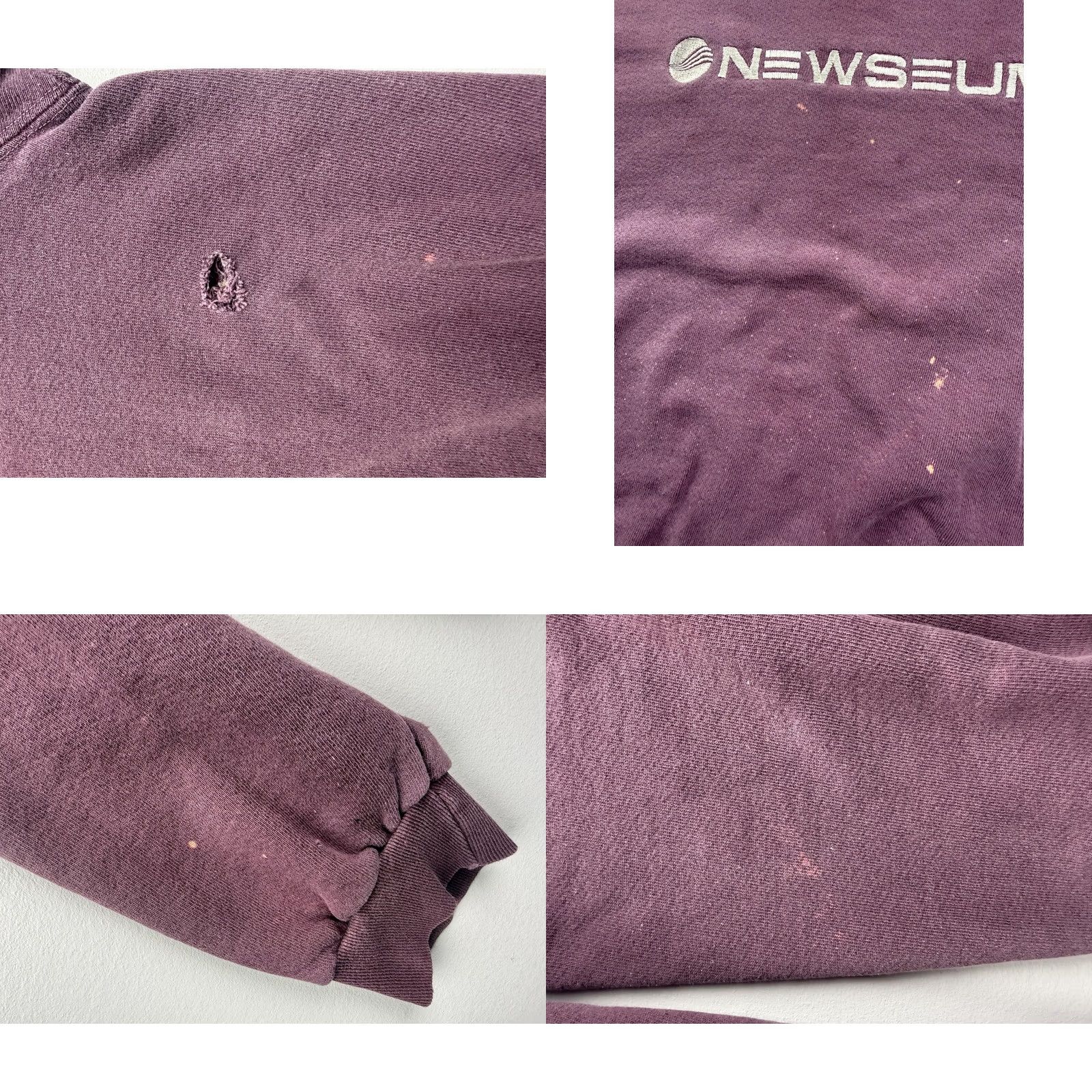 Vintage VINTAGE Nutex Sweatshirt Mens Large Purple Newseum Logo Graphic USA Shirt Mens L Purple Graphic Print Vintage Size US L / EU 52-54 / 3 - 8 Thumbnail