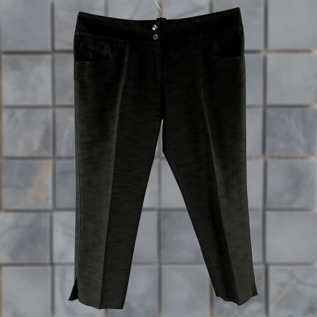 Dolce & Gabbana DOLCE & GABBANA Capri Pants Size 34 Black Cotton Blend Dress Size 24" / US 00 / IT 34 - 1 Thumbnail
