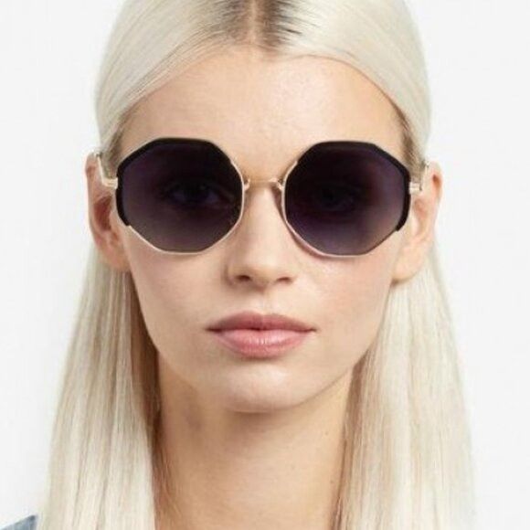 Marc Jacobs Marc Jacobs MJ 1079/S 024S HA Sunglasses Gold Geometric Size ONE SIZE - 3 Thumbnail