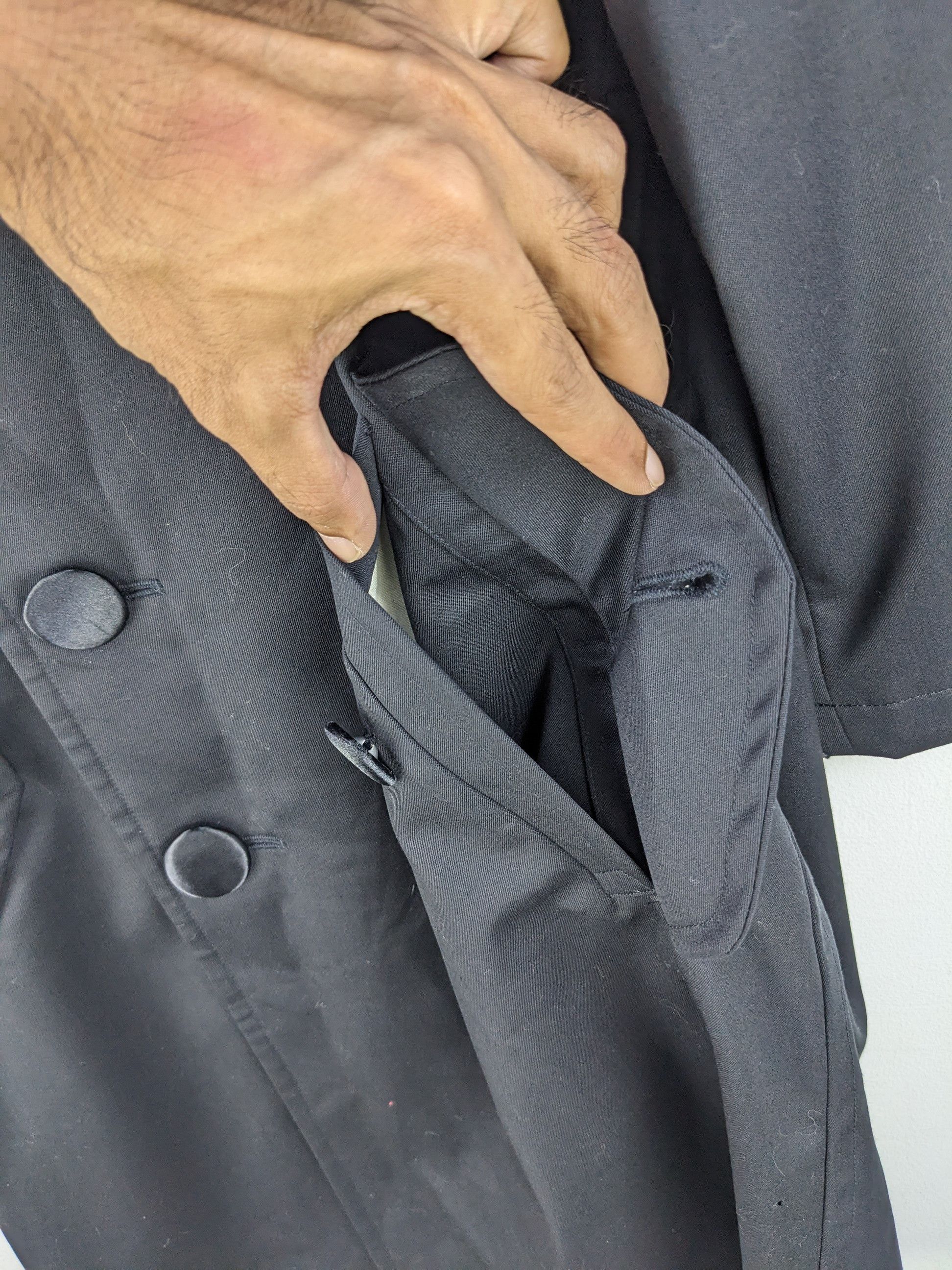 Comme des Garcons × H&M × Japanese Brand Comme Des Garcons Double Breasted Coat X H&M Size S / US 4 / IT 40 - 14 Thumbnail