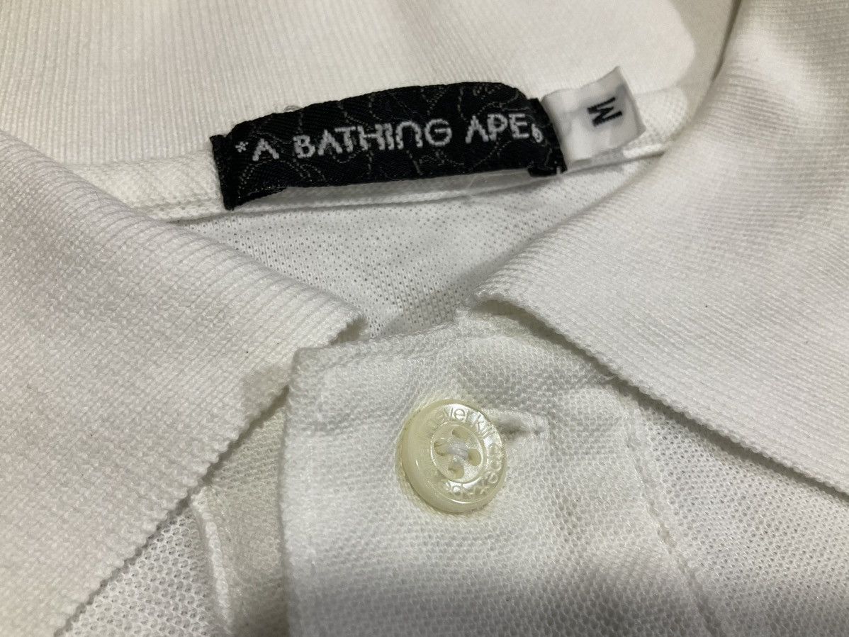 Bape × Nigo 🔥A Bathing Ape Polo Shirt Silver Logo Embroidered Size US M / EU 48-50 / 2 - 5 Thumbnail