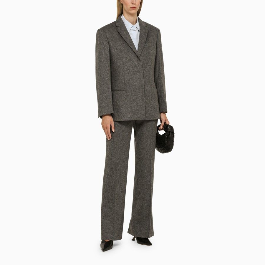 Calvin Klein o1d2blof0824 Wool Tailored Jacket in Grey Size S / US 4 / IT 40 - 2 Thumbnail